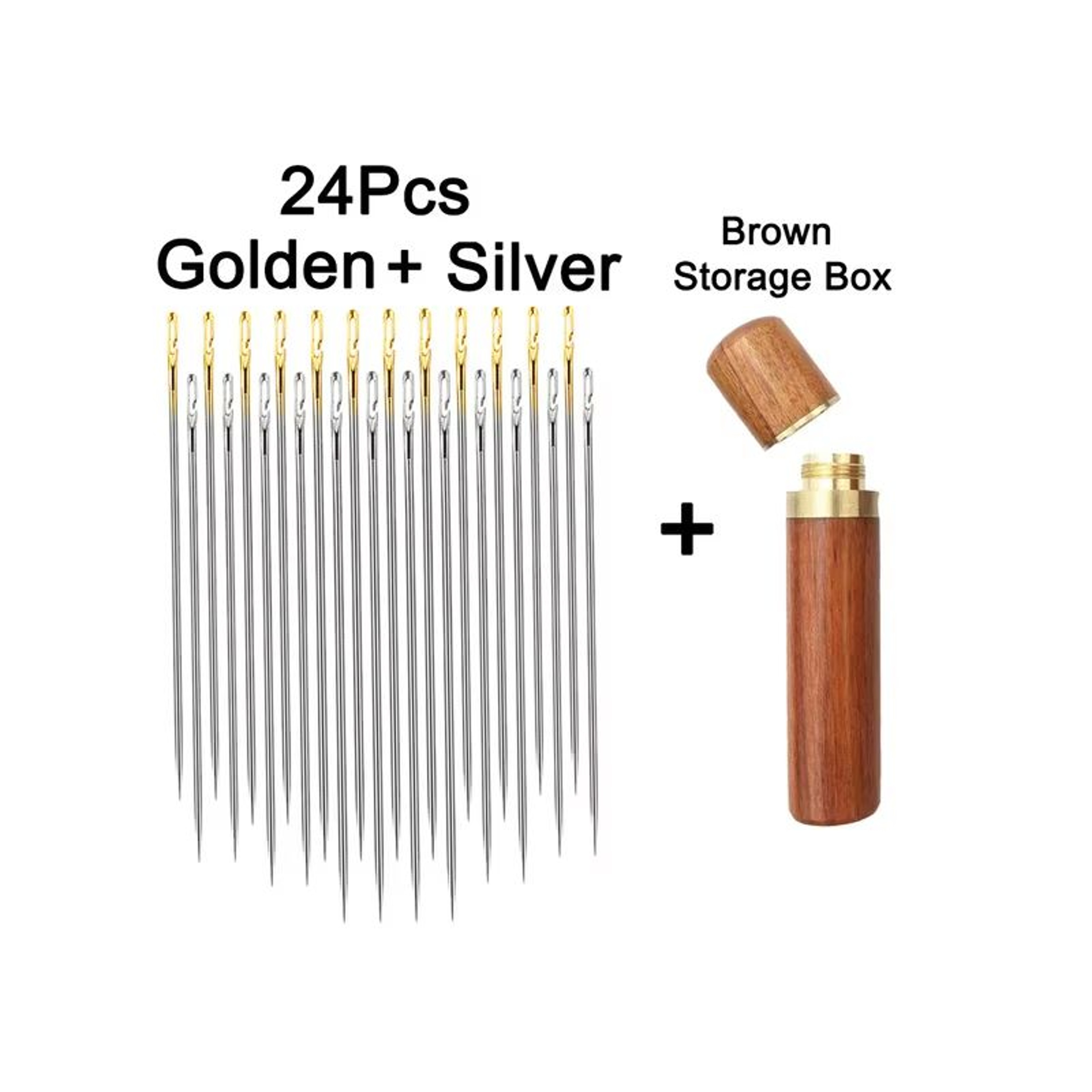 EasyThread Blind Needles Set  12pcs Stainless Steel SelfThreading Sewing Needles For Elderly  DIY A 8