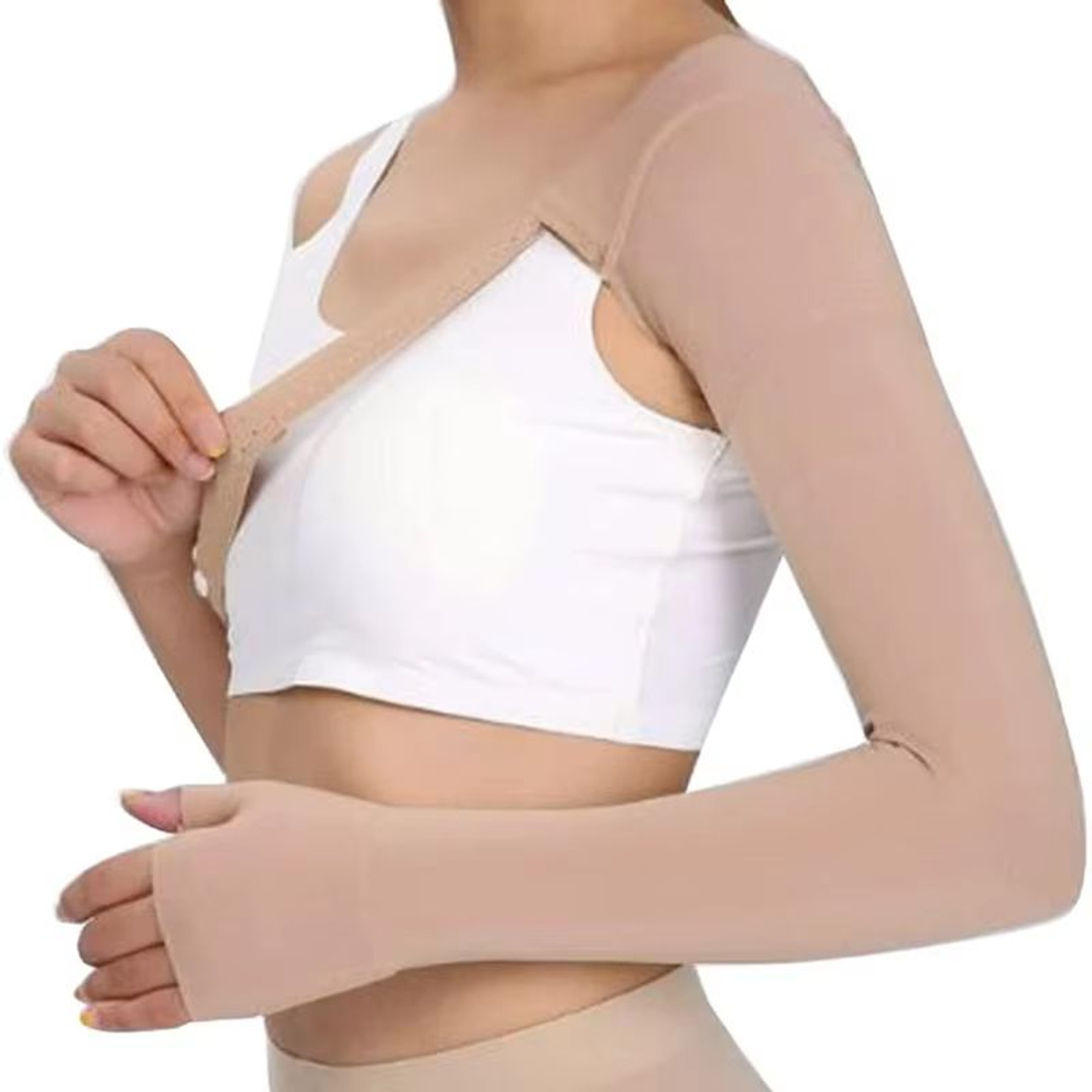 Medical Compression Arm Sleeve  Post Mastectomy  Lymphedema Support Sleeve For Men  Women 3040 MmHg