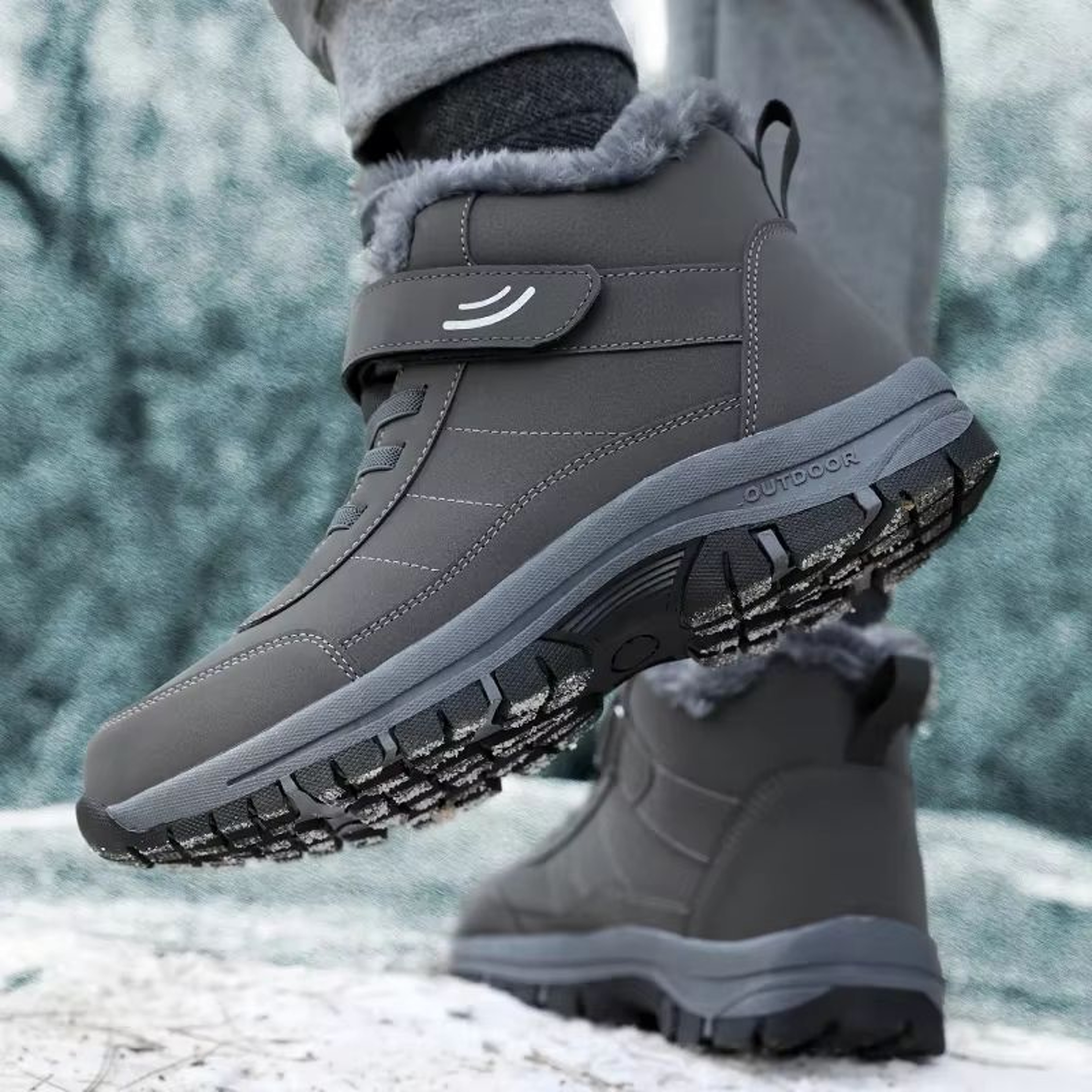 Womens Winter Snow Boots  Warm Fur Lined Platform Ankle Boots With NonSlip Sole For Outdoor Hiking  6