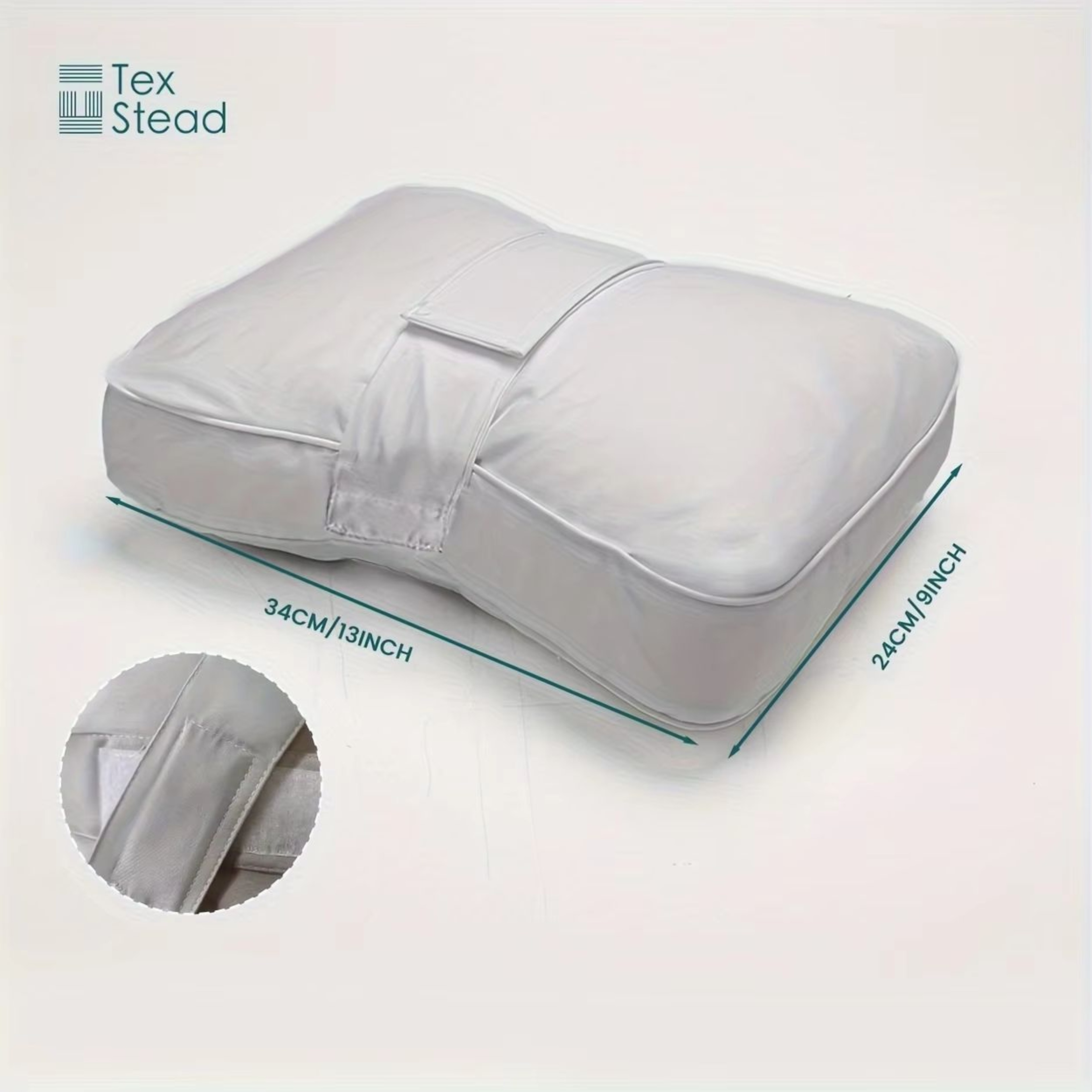 ErgoRest Memory Foam Knee Pillow With Adjustable Strap  Orthopedic Side Sleeper Support For Pregnan