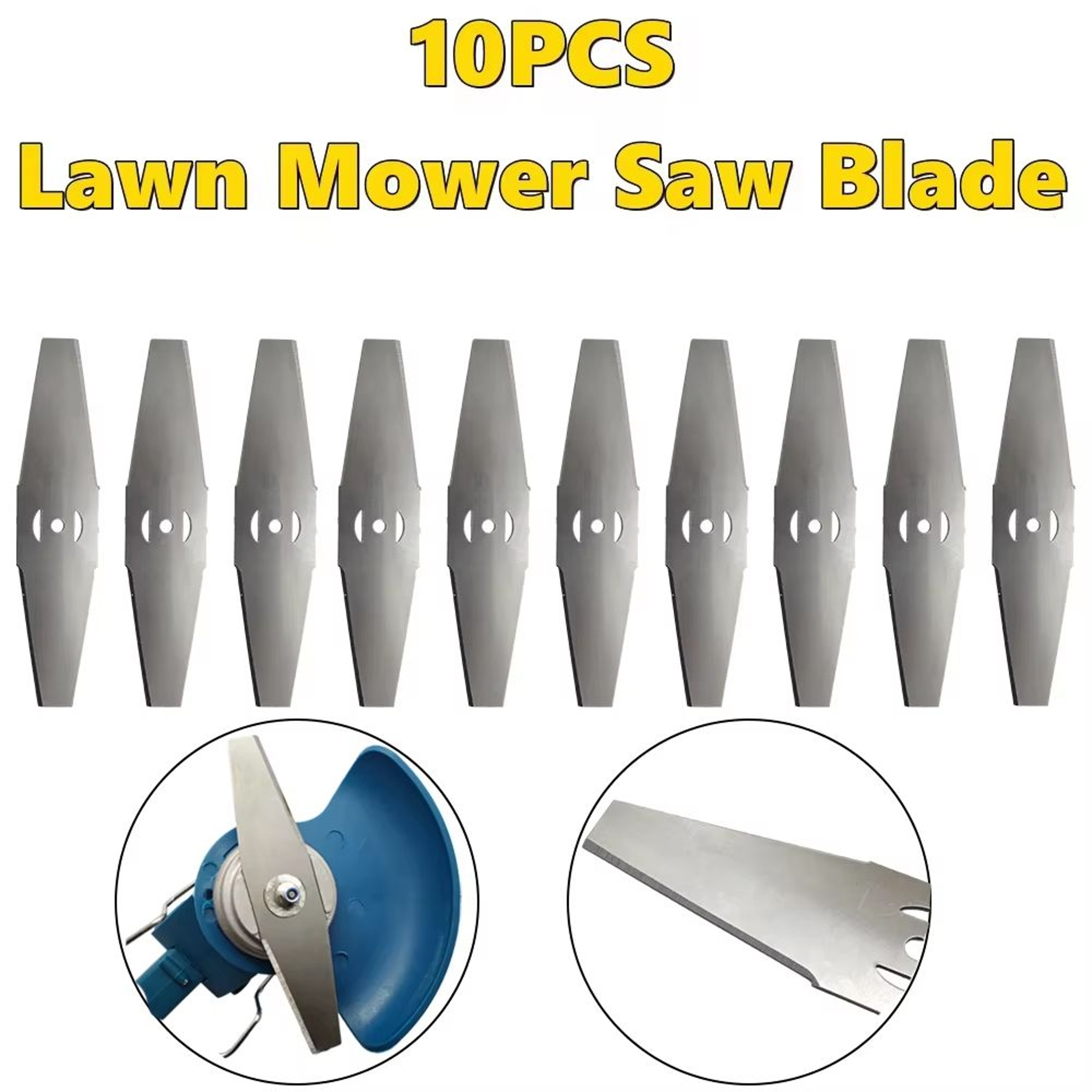 HeavyDuty 150mm Metal Trimmer Blades  Replacement Saw Blades For Grass Cutter  Lawn Mower 0