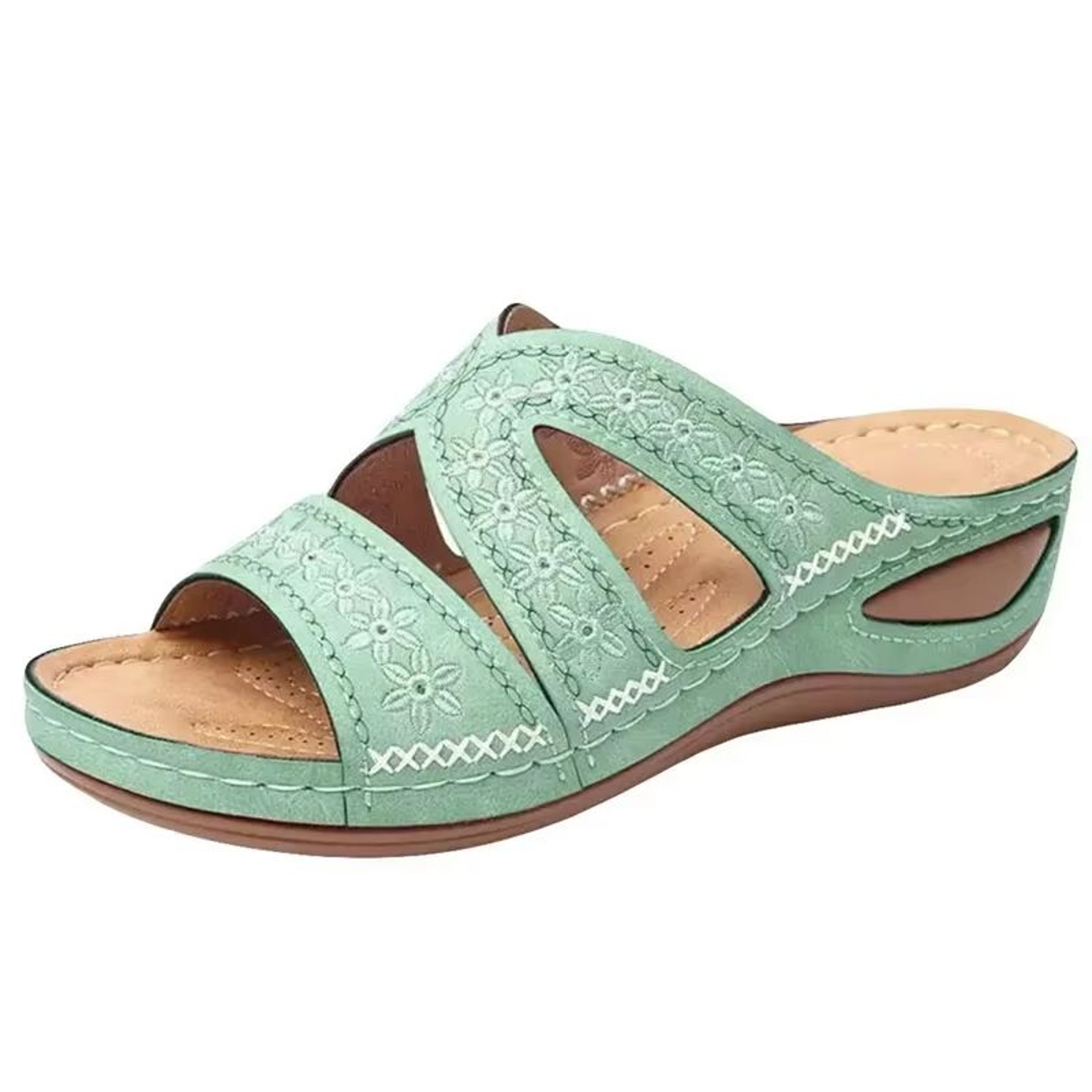 2024 Premium Orthopedic Wedge Sandals  Vintage Open Toe Comfort Platform For Women 9