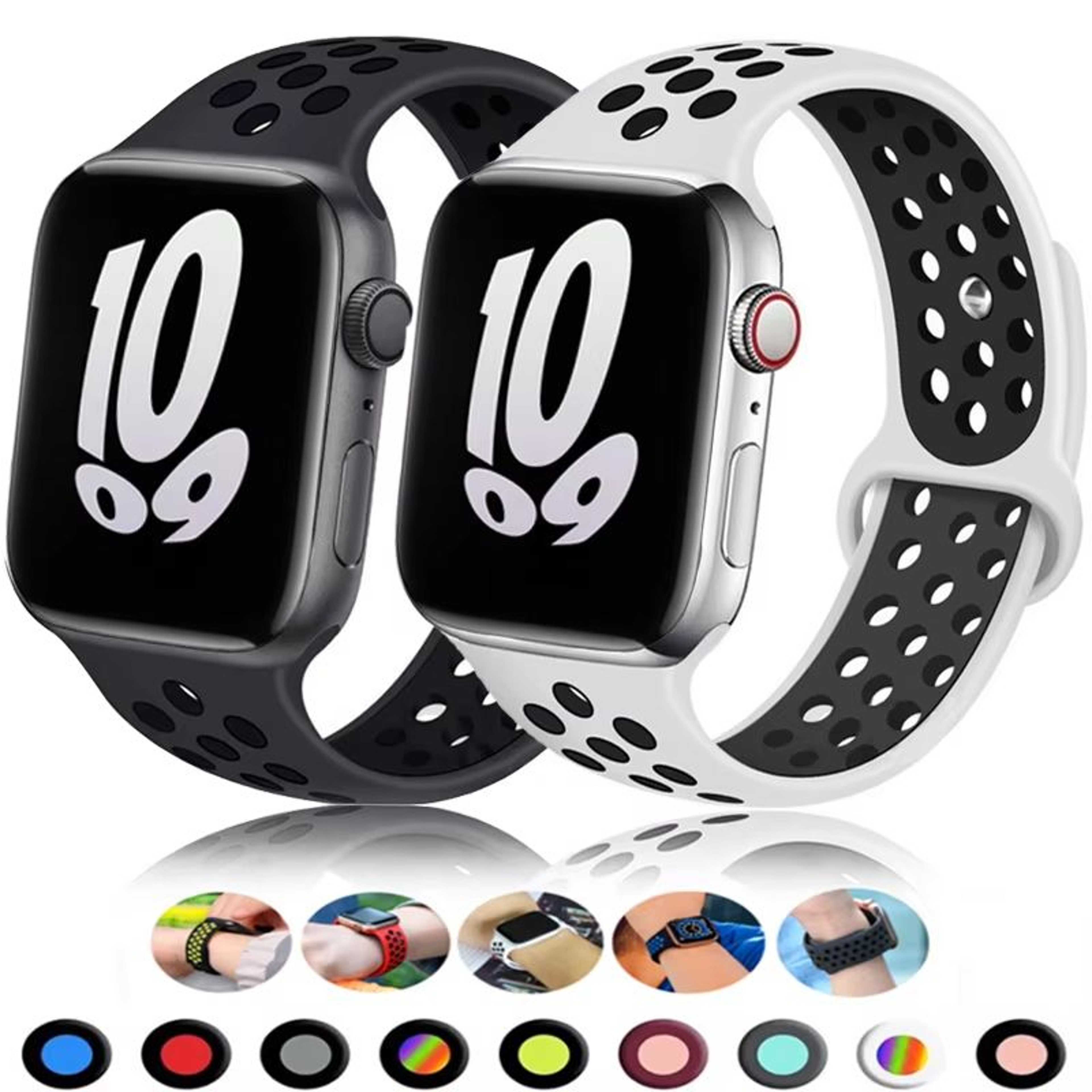 Sport Strap For Apple Watch  Breathable Replacement Band For IWatch Series 101 Ultra 2 SE 38mm49mm 0