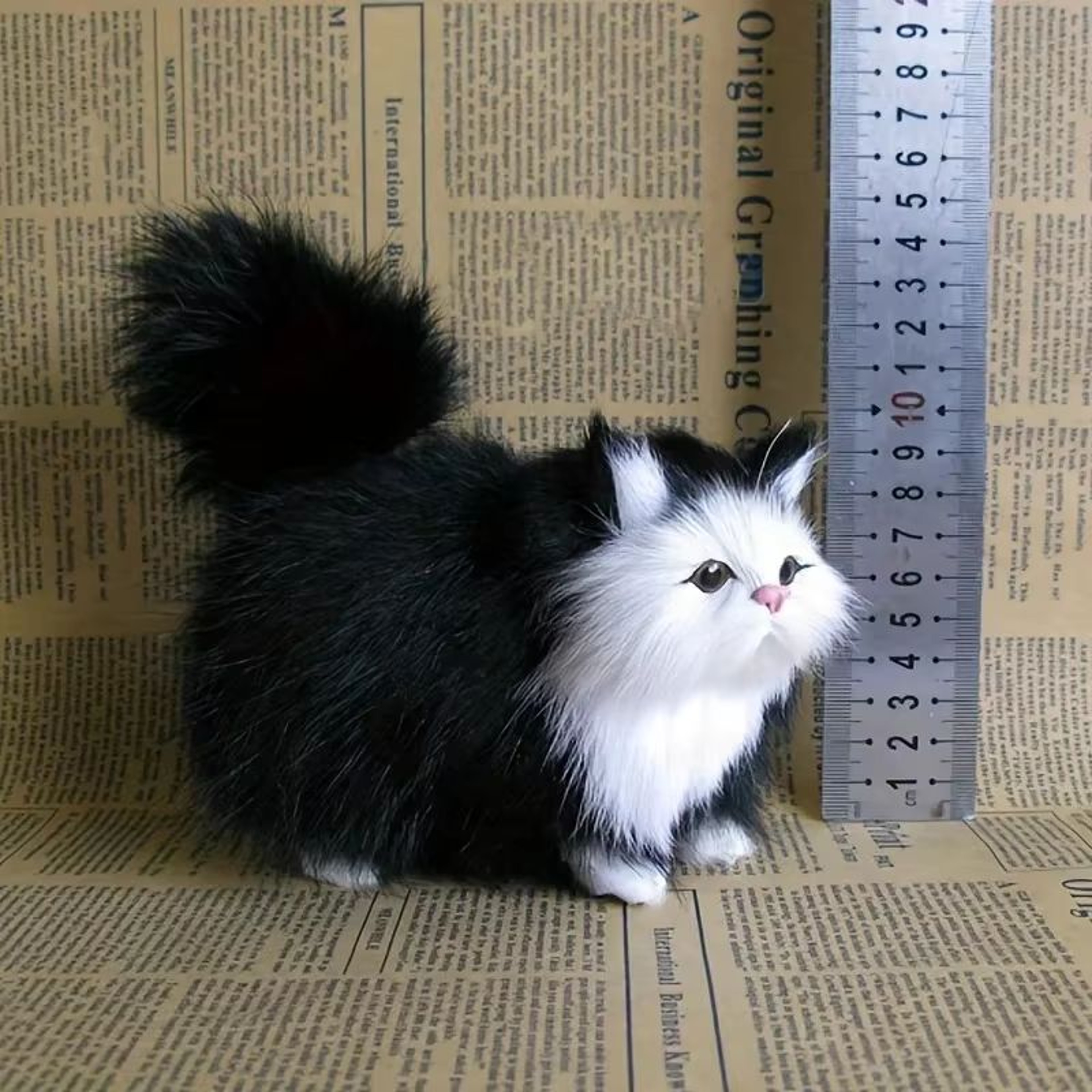 Realistic Simulation Cat Plush Toy Soft Stuffed Kitten For Kids And Cat Lovers 6