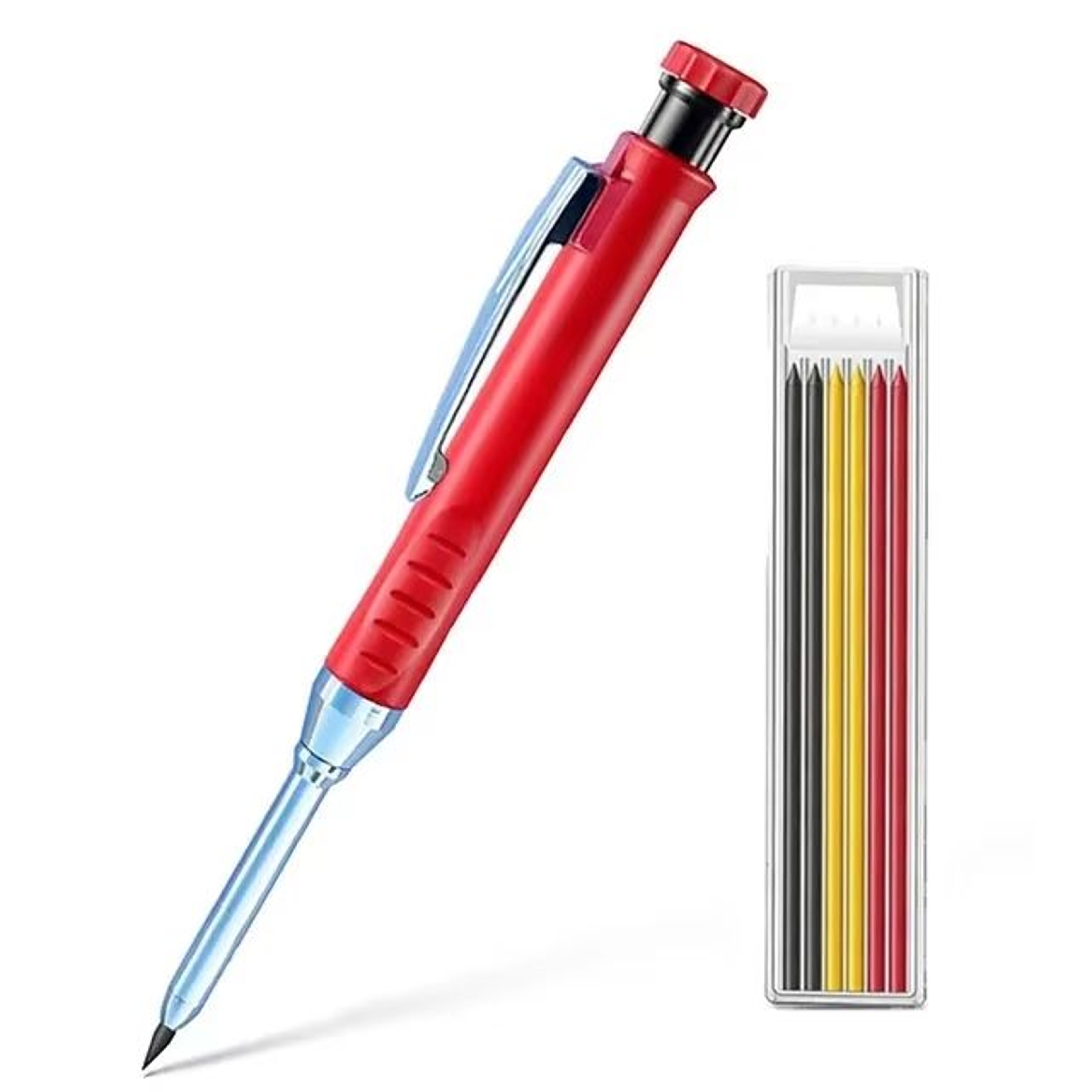 ProMark 2Piece 28 Mm Mechanical Carpenter Pencil Set With Sharpener 8