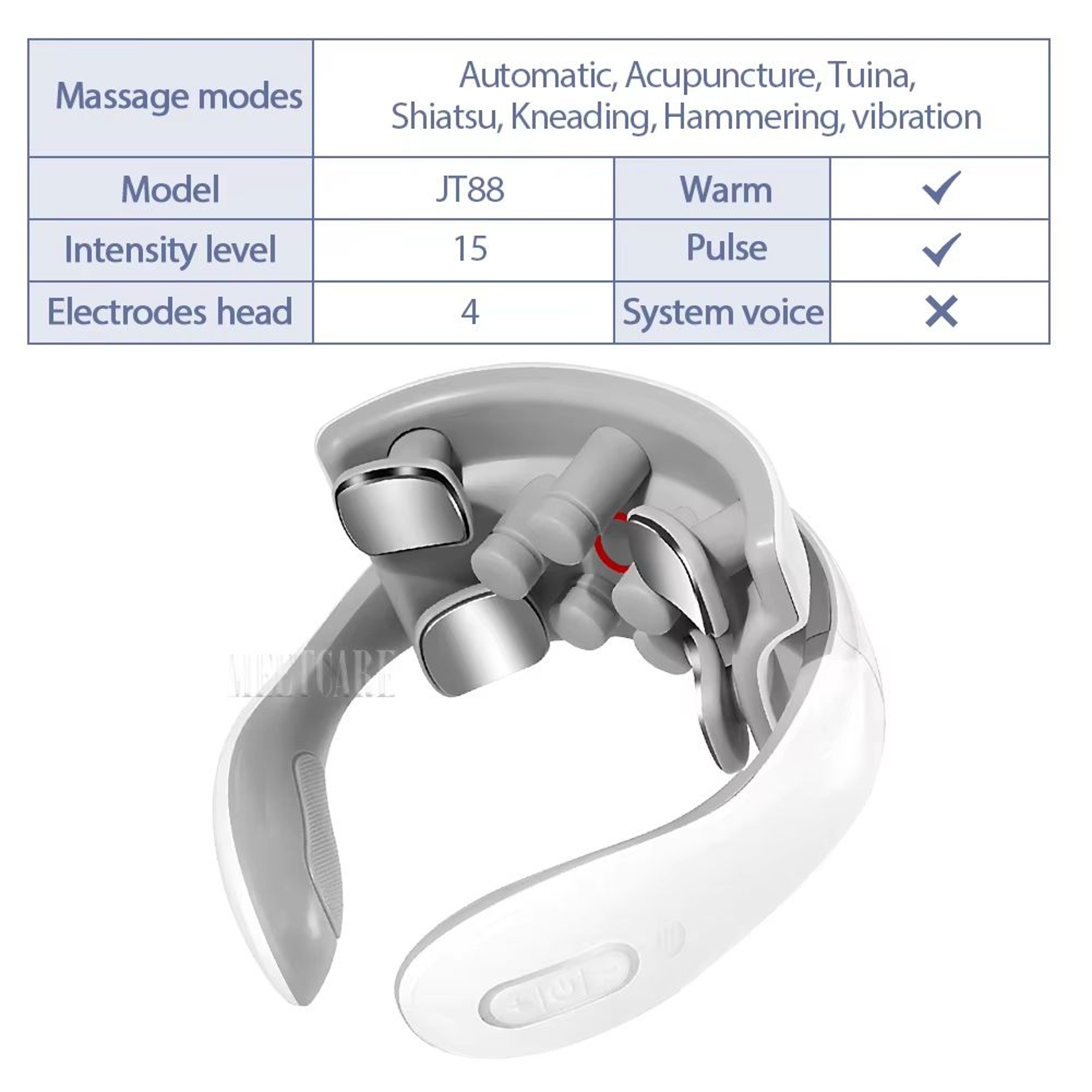 NeoFlex Smart Neck  Back Massager With Heat  TENS Pulse 9
