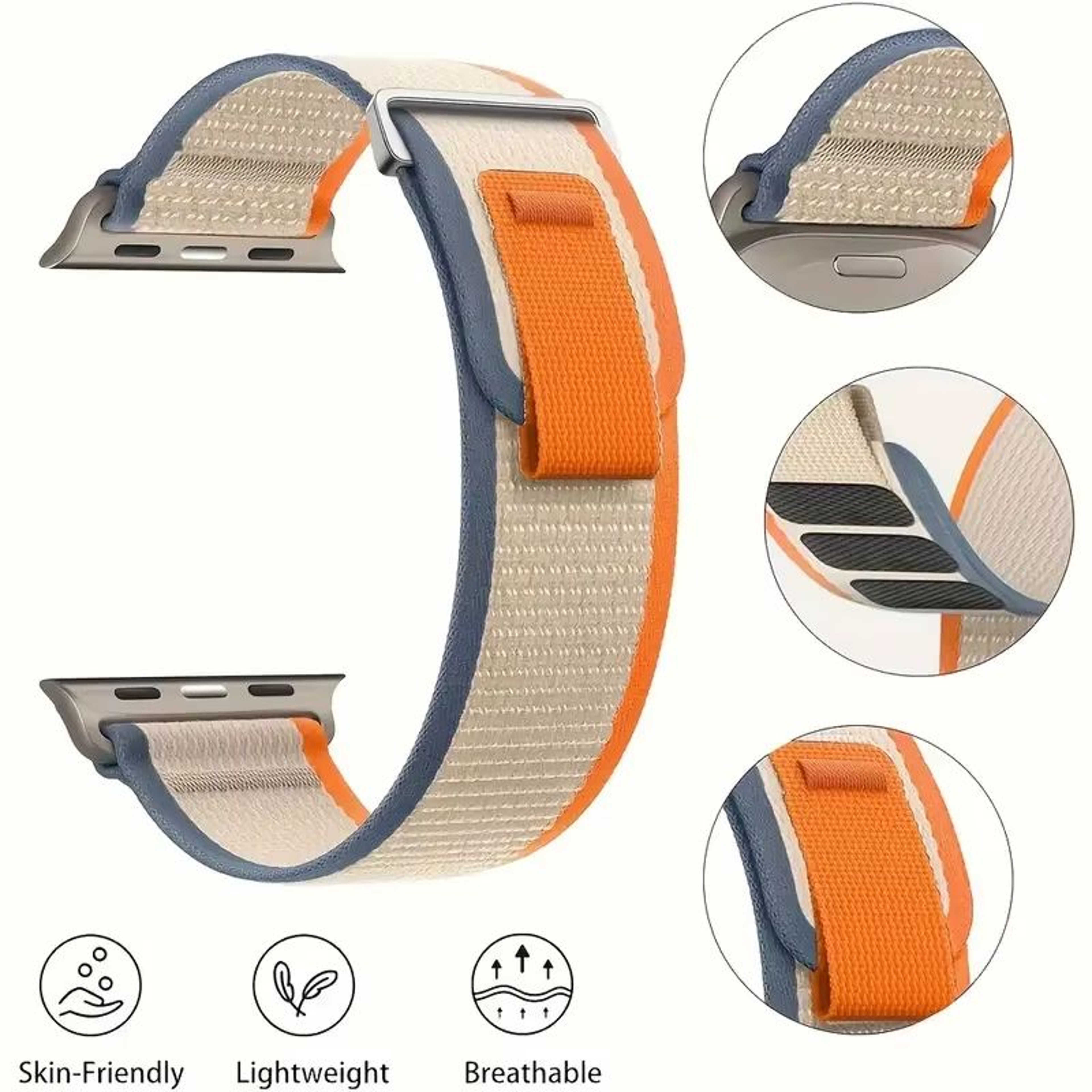 Premium Nylon Trail Loop Band For Apple Watch Ultra  Series 105  Durable Breathable And AdventureRe