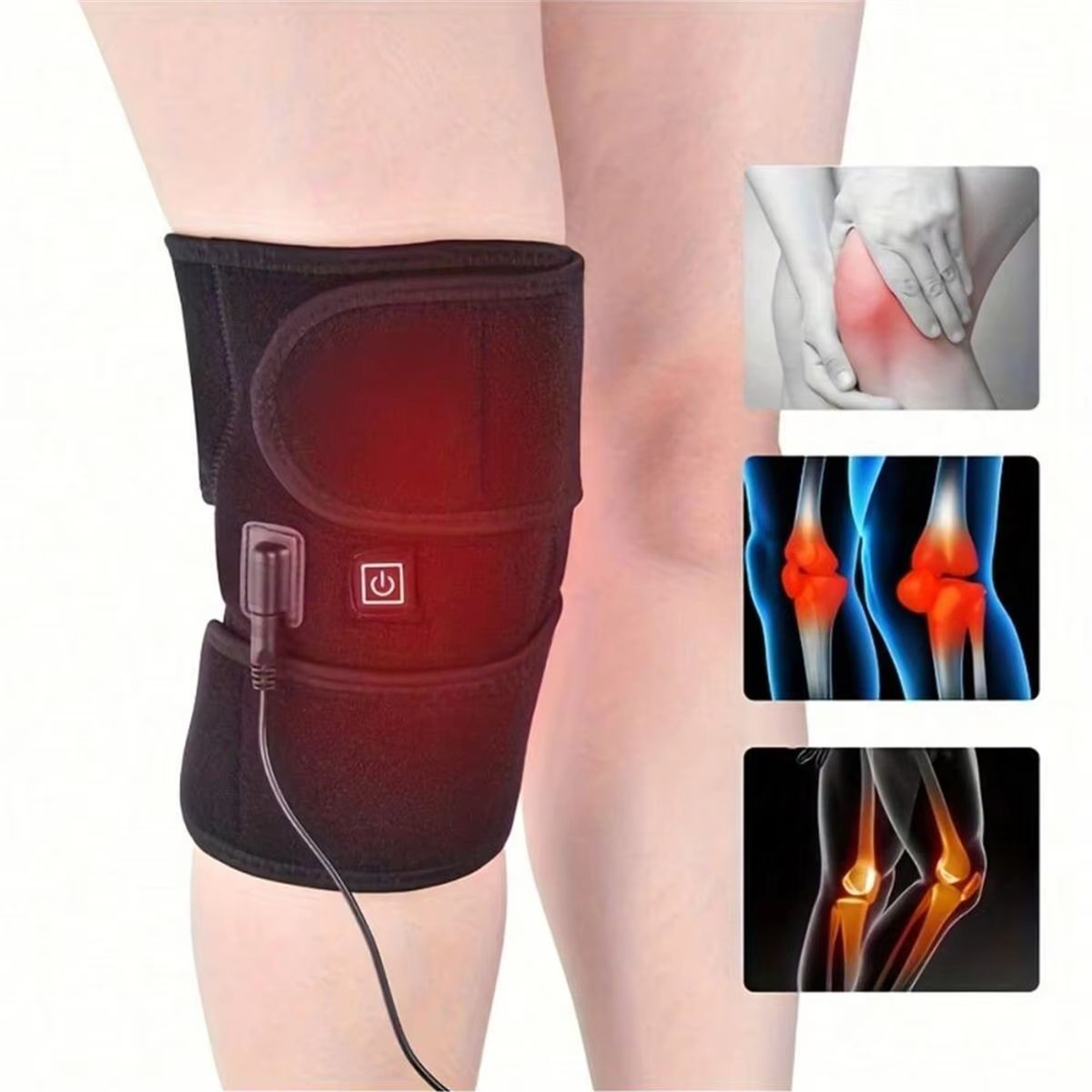 ThermaVibe Heated Knee Massager With Vibration Therapy 2