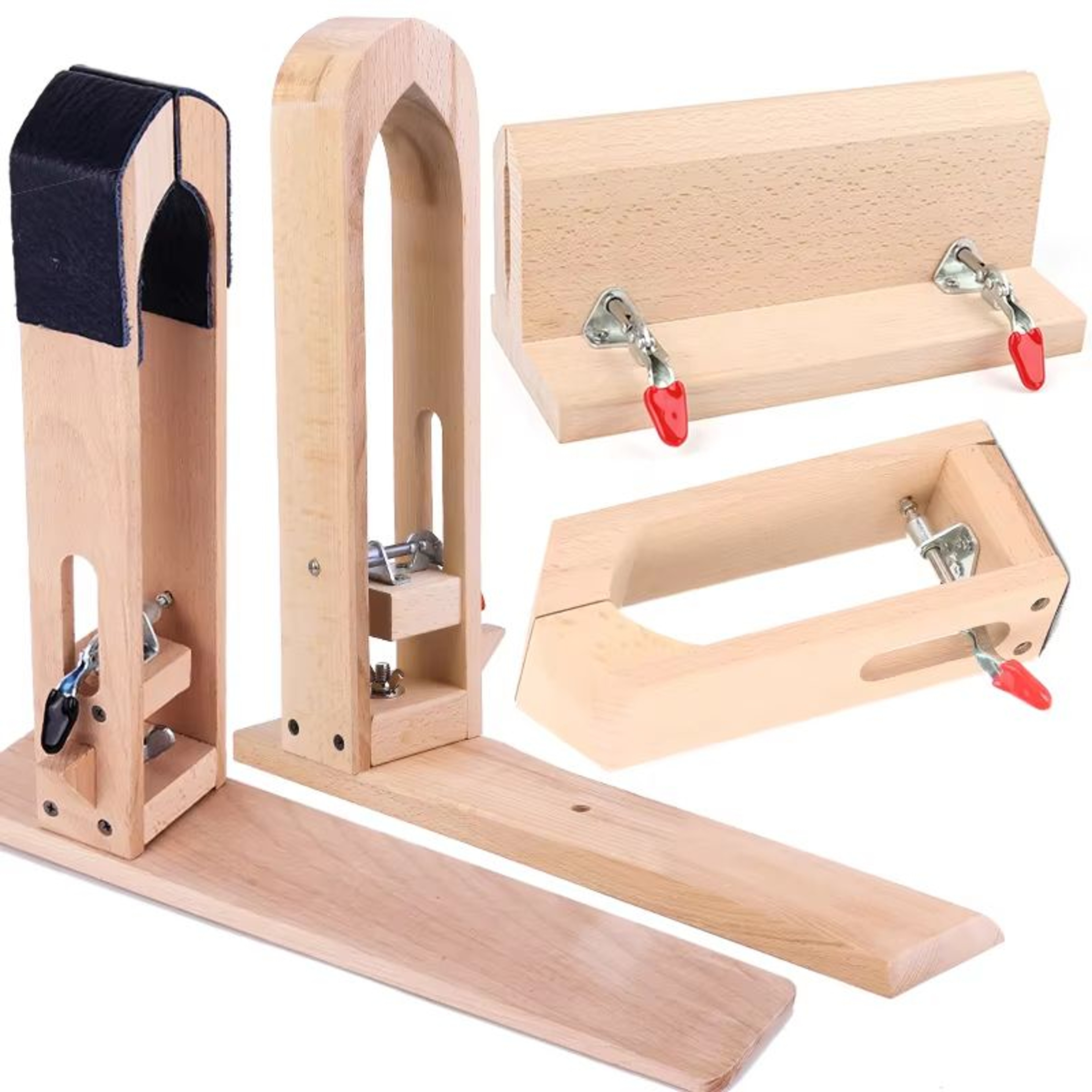 MIUSIE Wooden Leather Stitching Clamp  HandStitched Sewing Tool For DIY Leather Craft 0