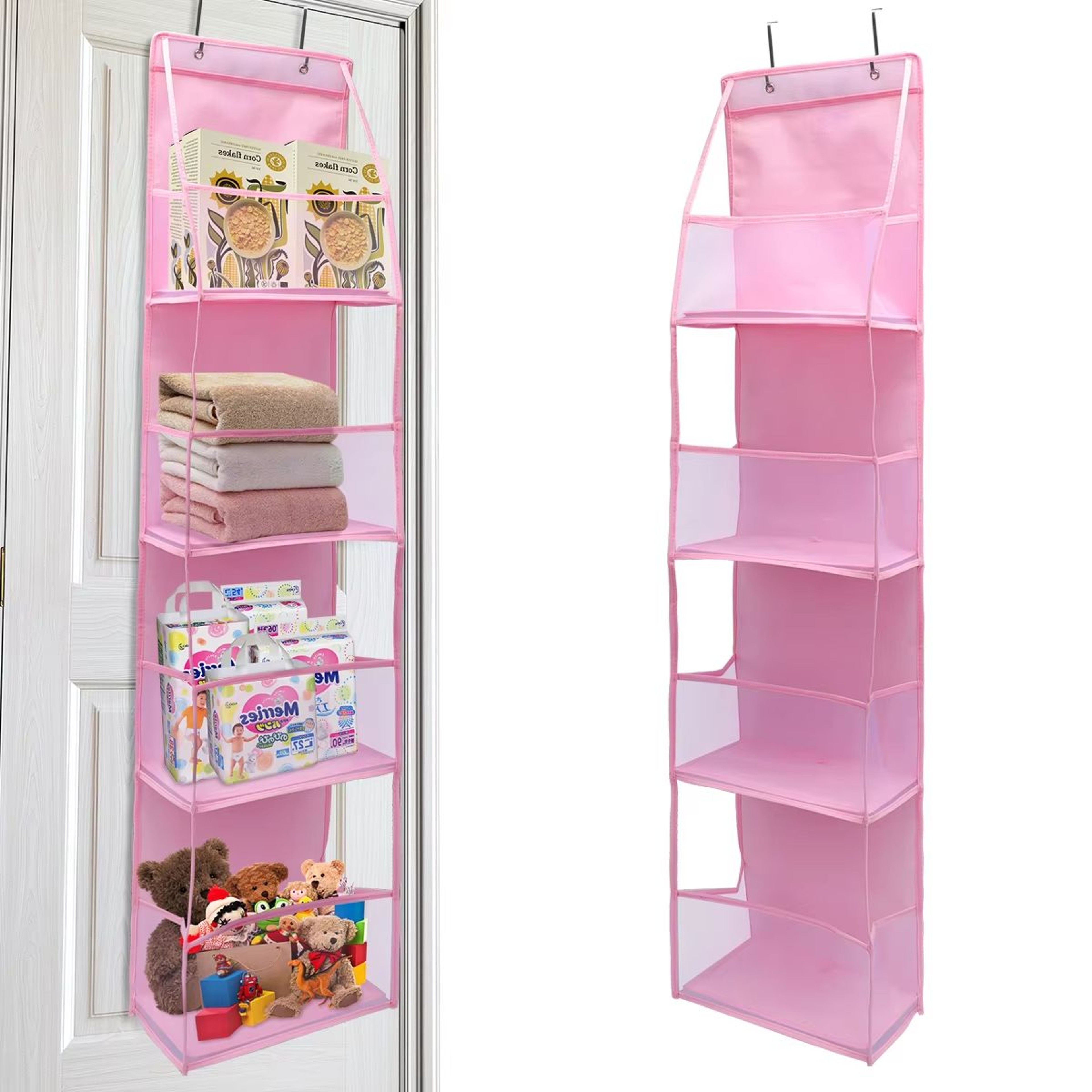 SpaceEase 46Layer OvertheDoor Hanging Organizer For Closet Bathroom  Bedroom 17
