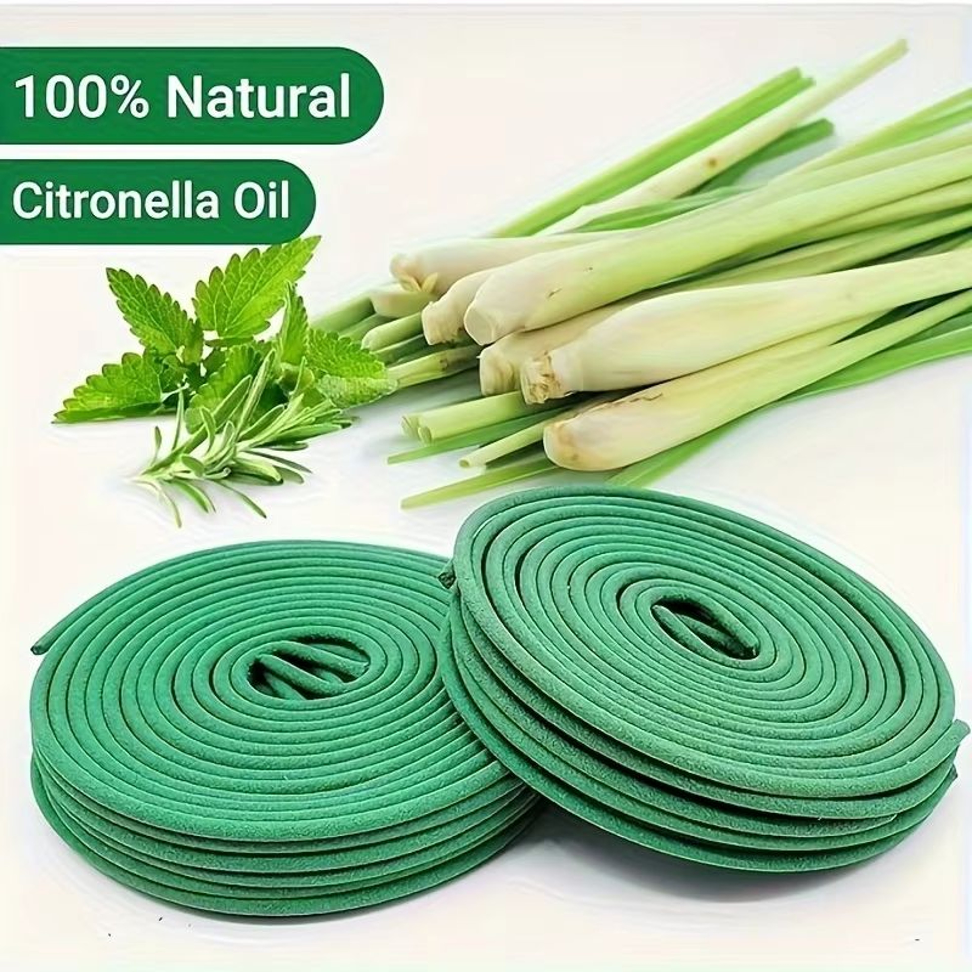 LumaLeaf 48Piece Lemongrass Scented Candle Set With Stand  Natural Outdoor Candle Collection 3