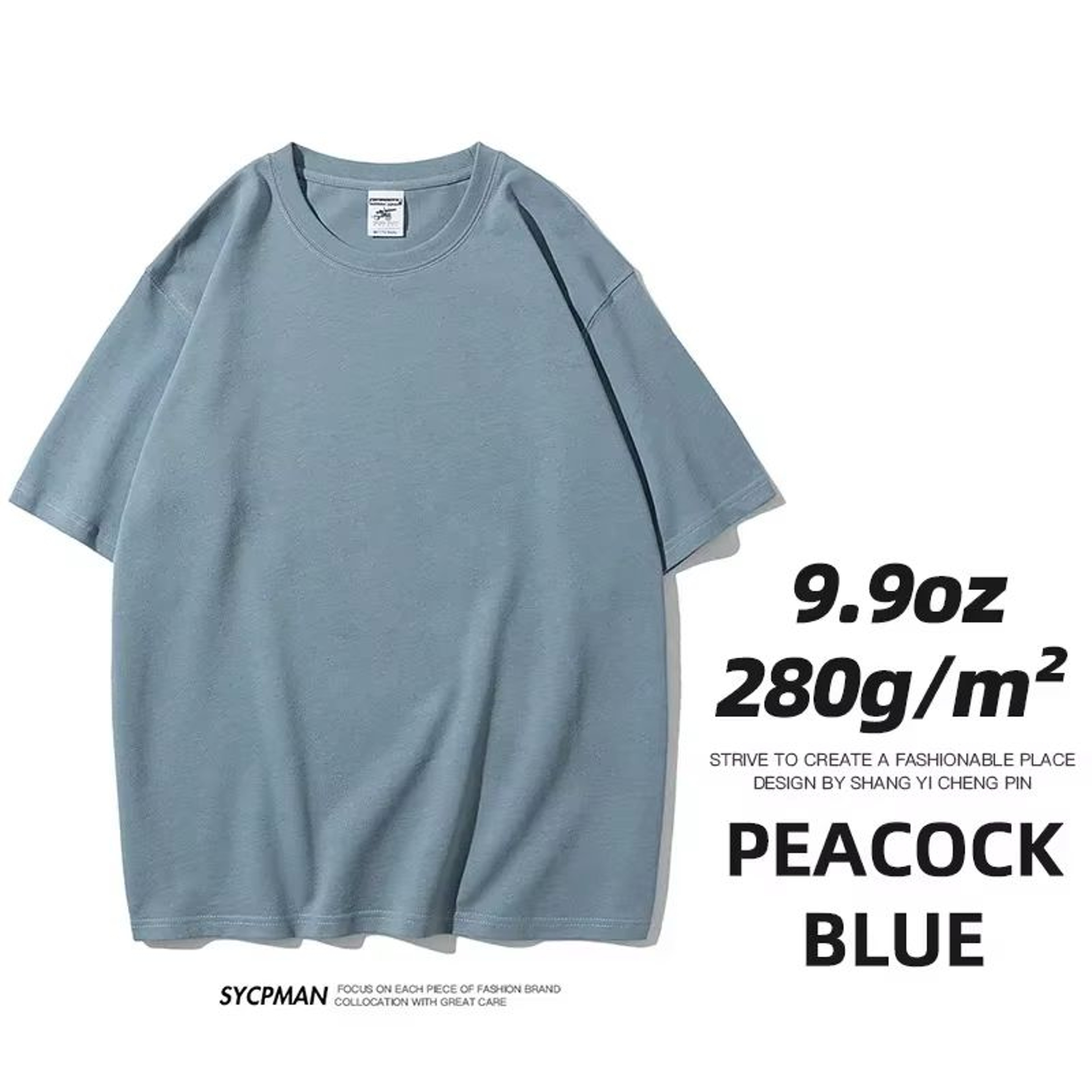 UrbanEdge 280gsm Heavy Cotton Oversized TShirt For Men  Premium Solid Color Short Sleeve Tee 9