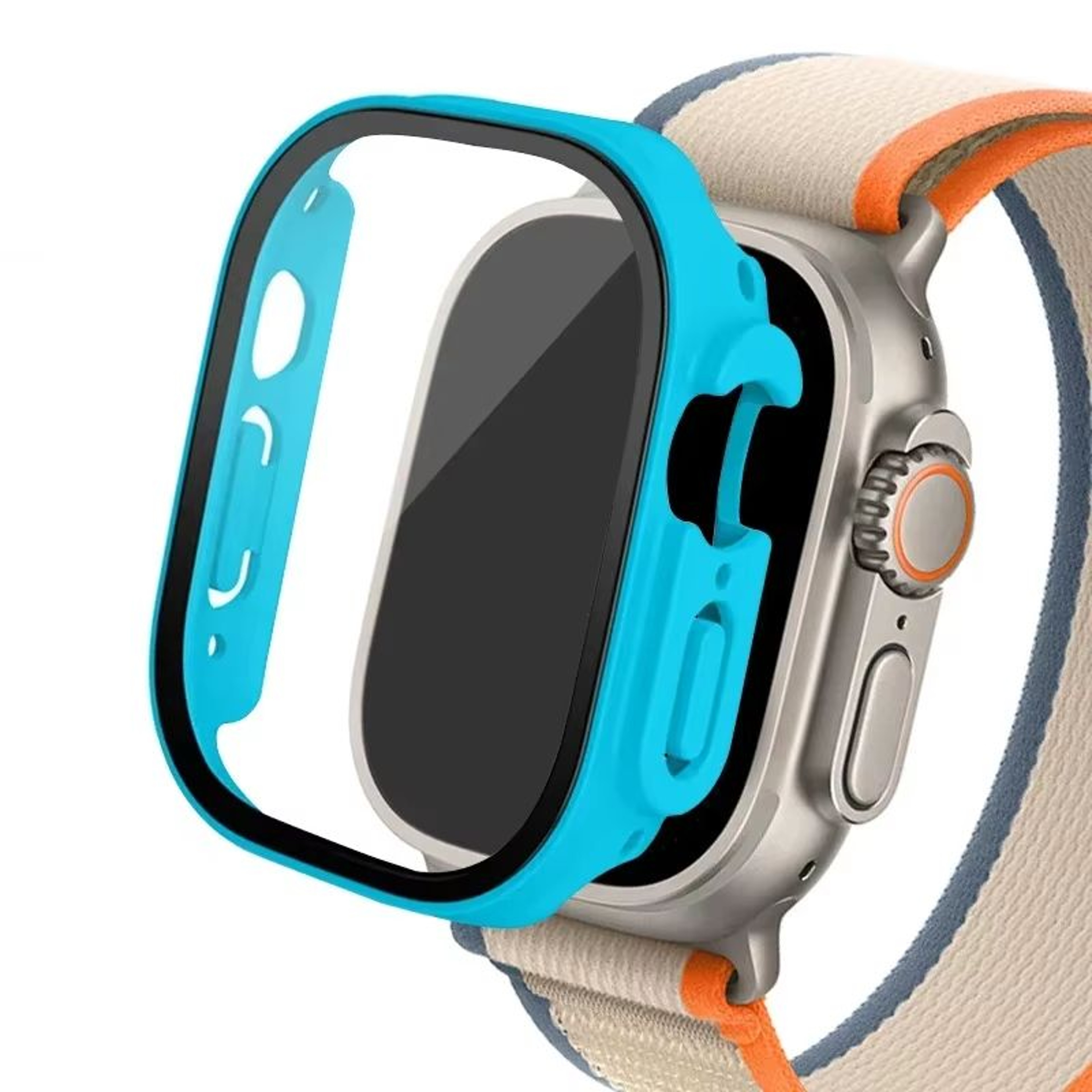 ArmorGlass Case For Apple Watch Ultra 2 49mm  Full Protection PC Bumper  Tempered Glass Screen Cove 2