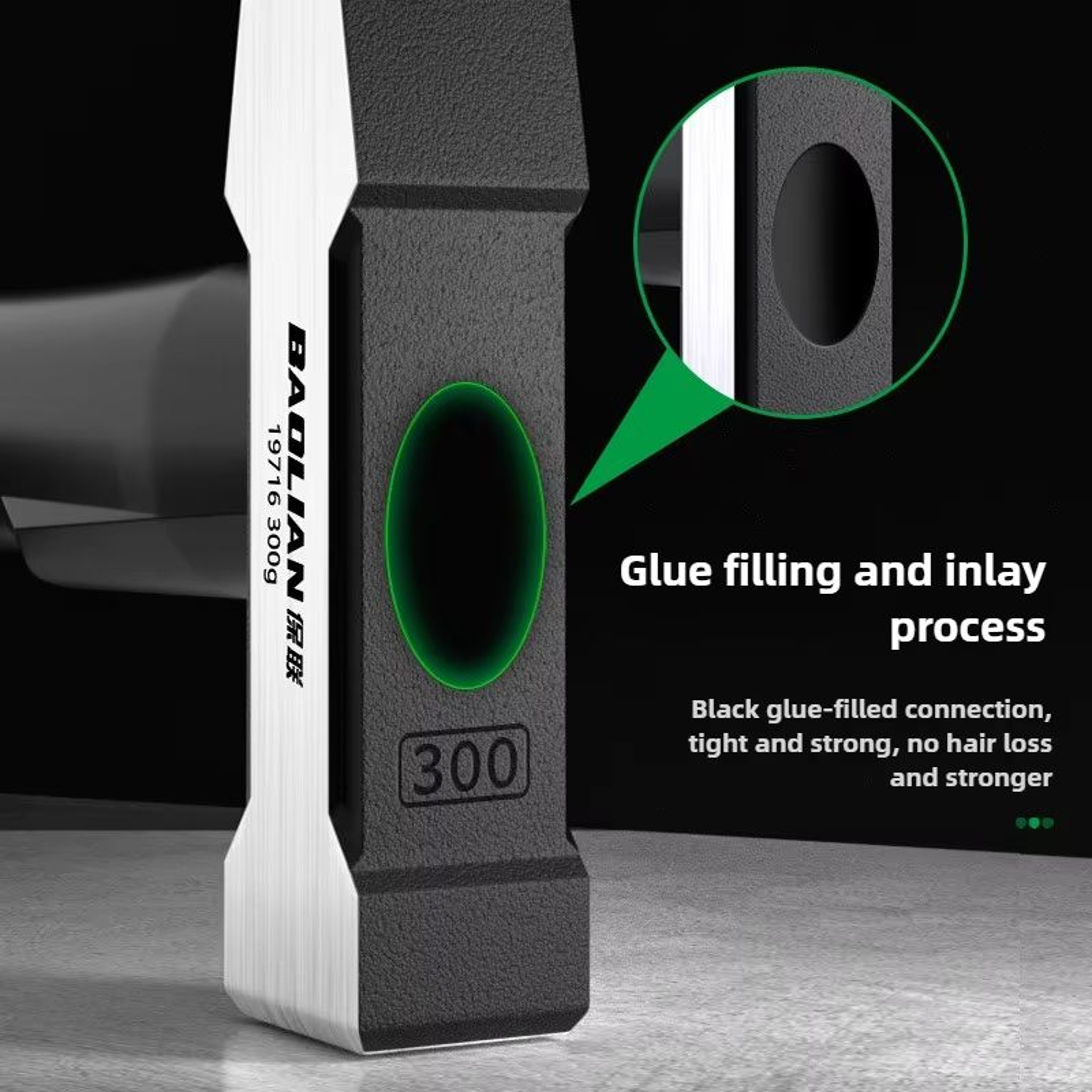 ProStrike Flat Head Hammer  200g300g500g PlasticCoated Duckbill Hammer For Construction Decoration  3