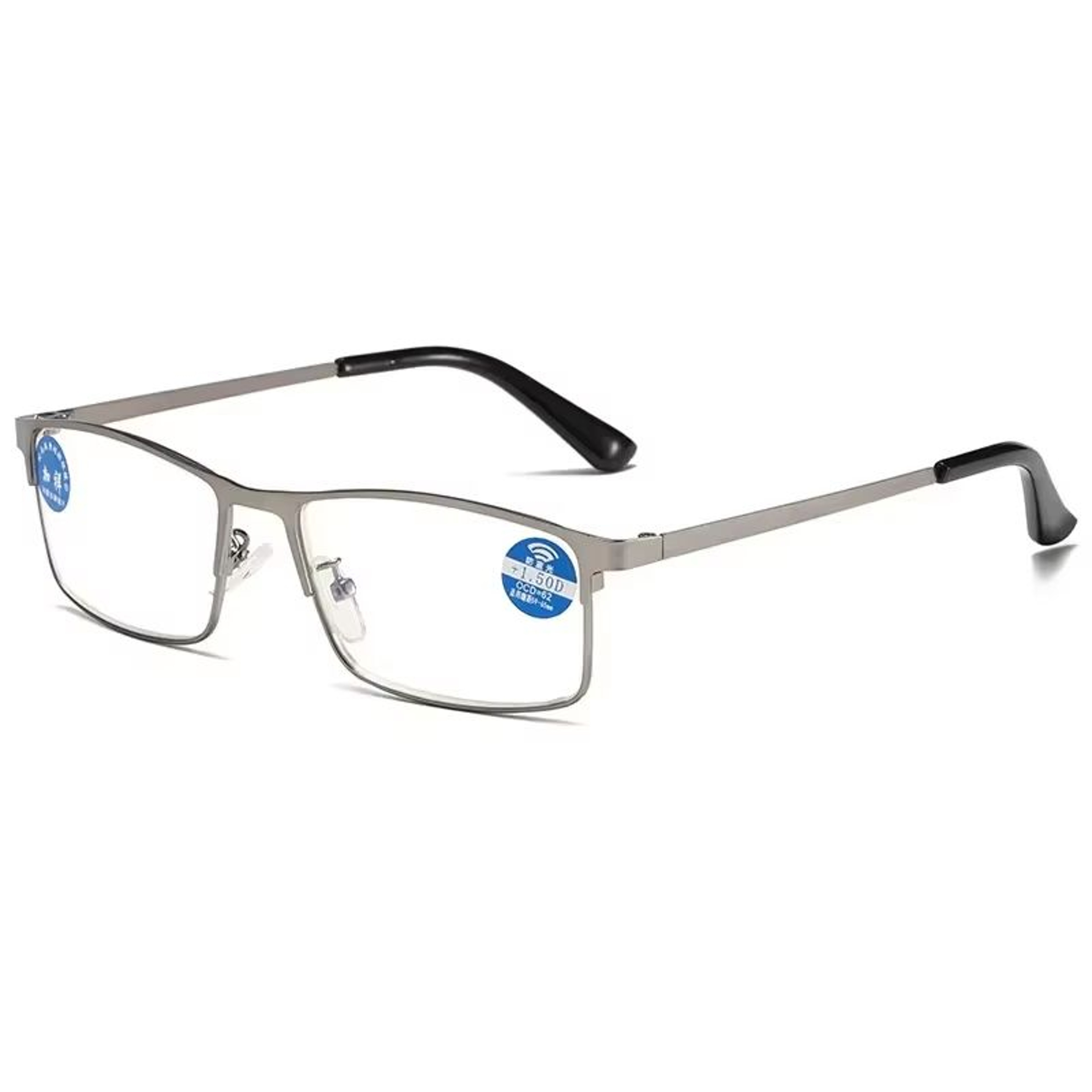 OptiGuard Metal AntiBlue Light Reading Glasses  Business Eyewear For Men With Diopters 10 To 40 4