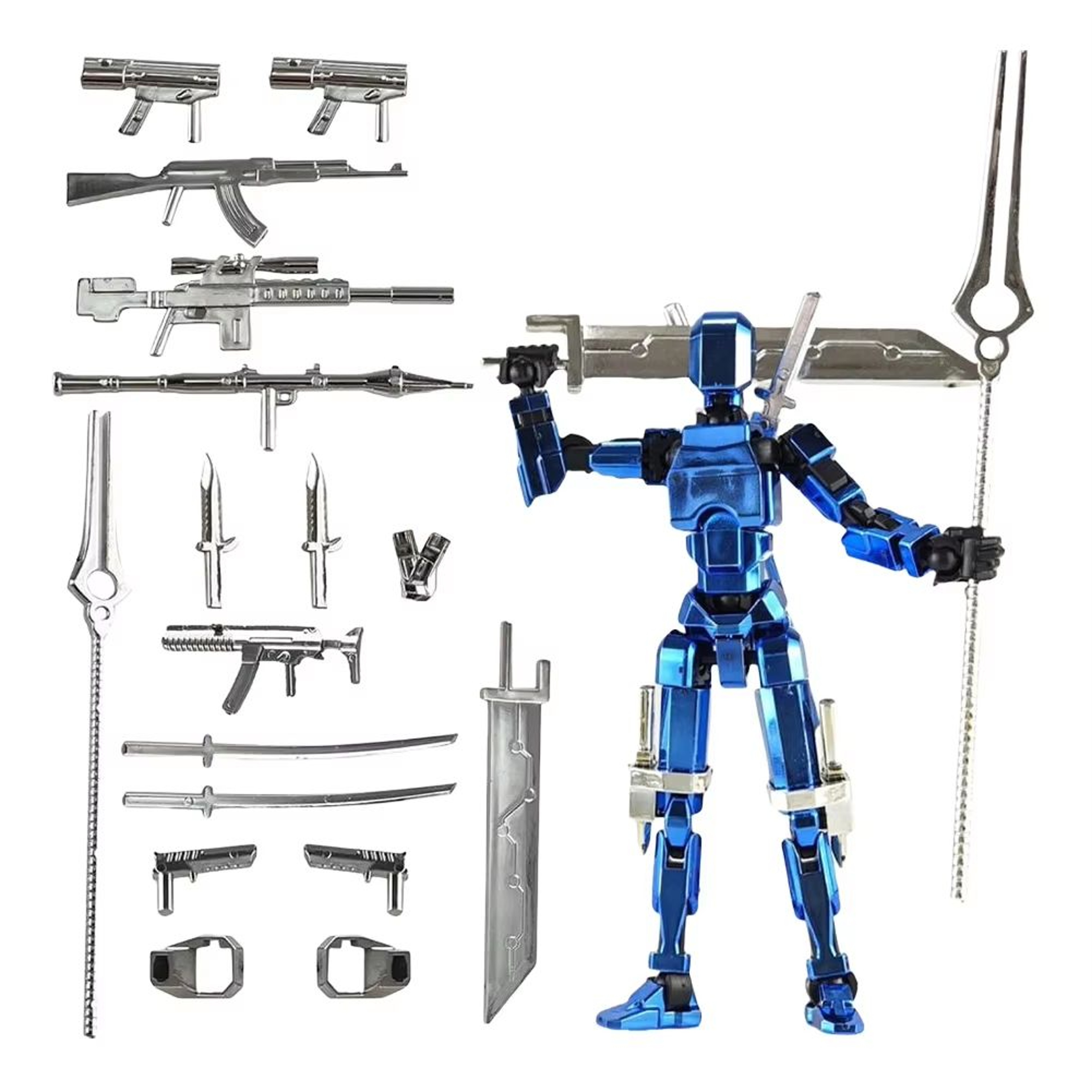 Titan T13 Transforming Action Figure Robot Set  MultiJointed Movable Hero And Dog Toy For Kids 6