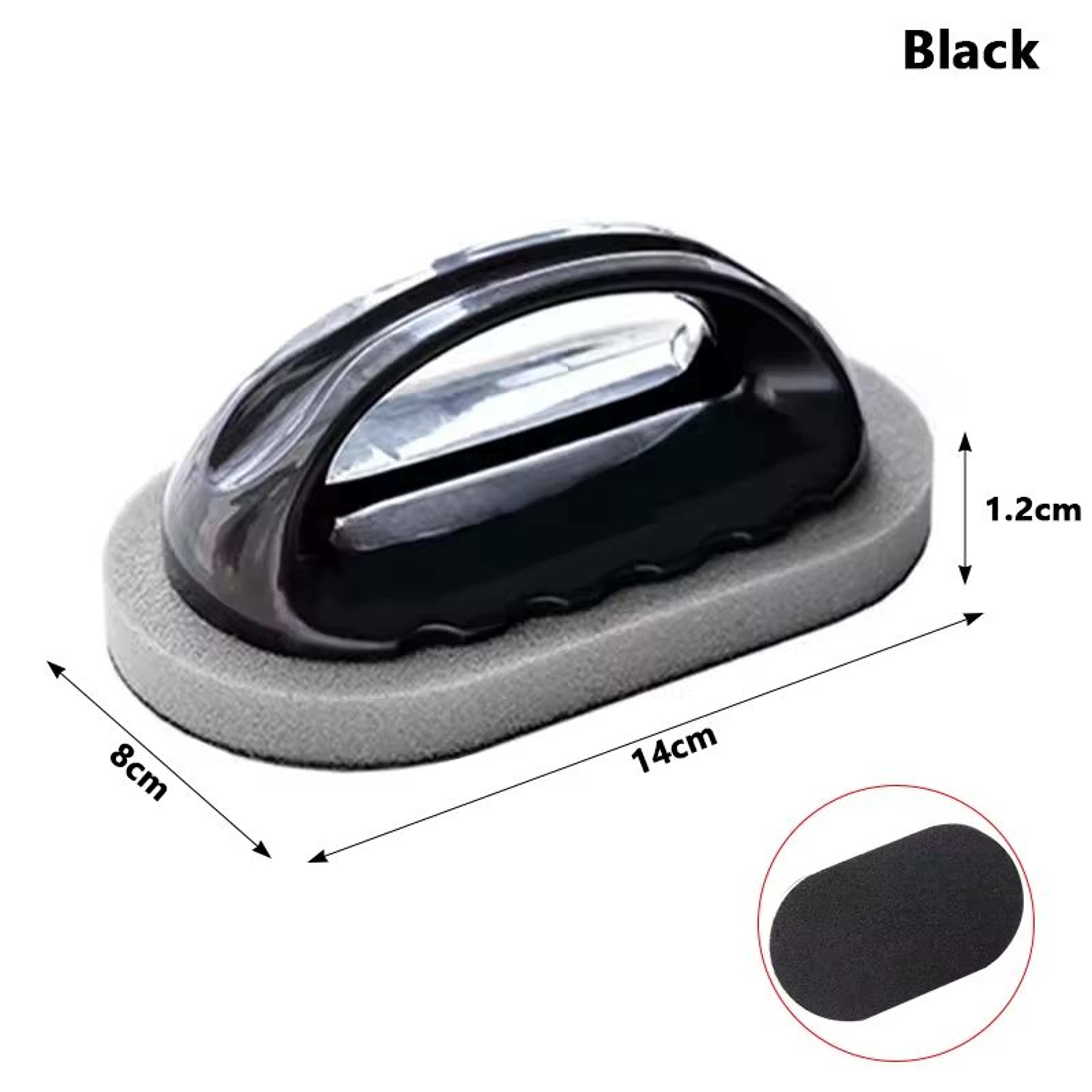 Magic Emery Sponge Brush With Handle  HeavyDuty Rust And Stain Remover For Kitchen Bath  Household  6