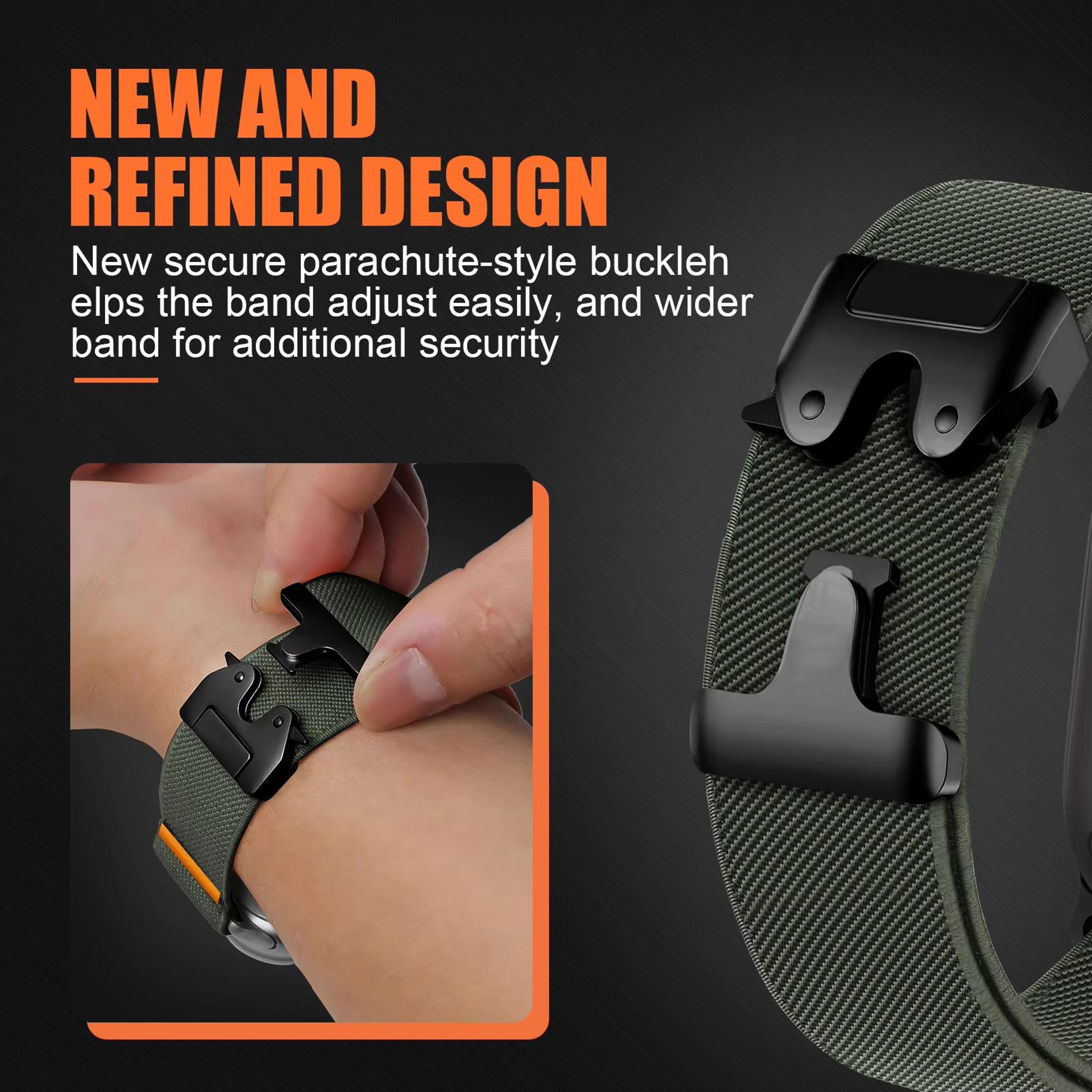 Parachute Weave Apple Watch Band  UltraDurable Nylon Strap For Apple Watch Ultra 2 Series 103 And S 2