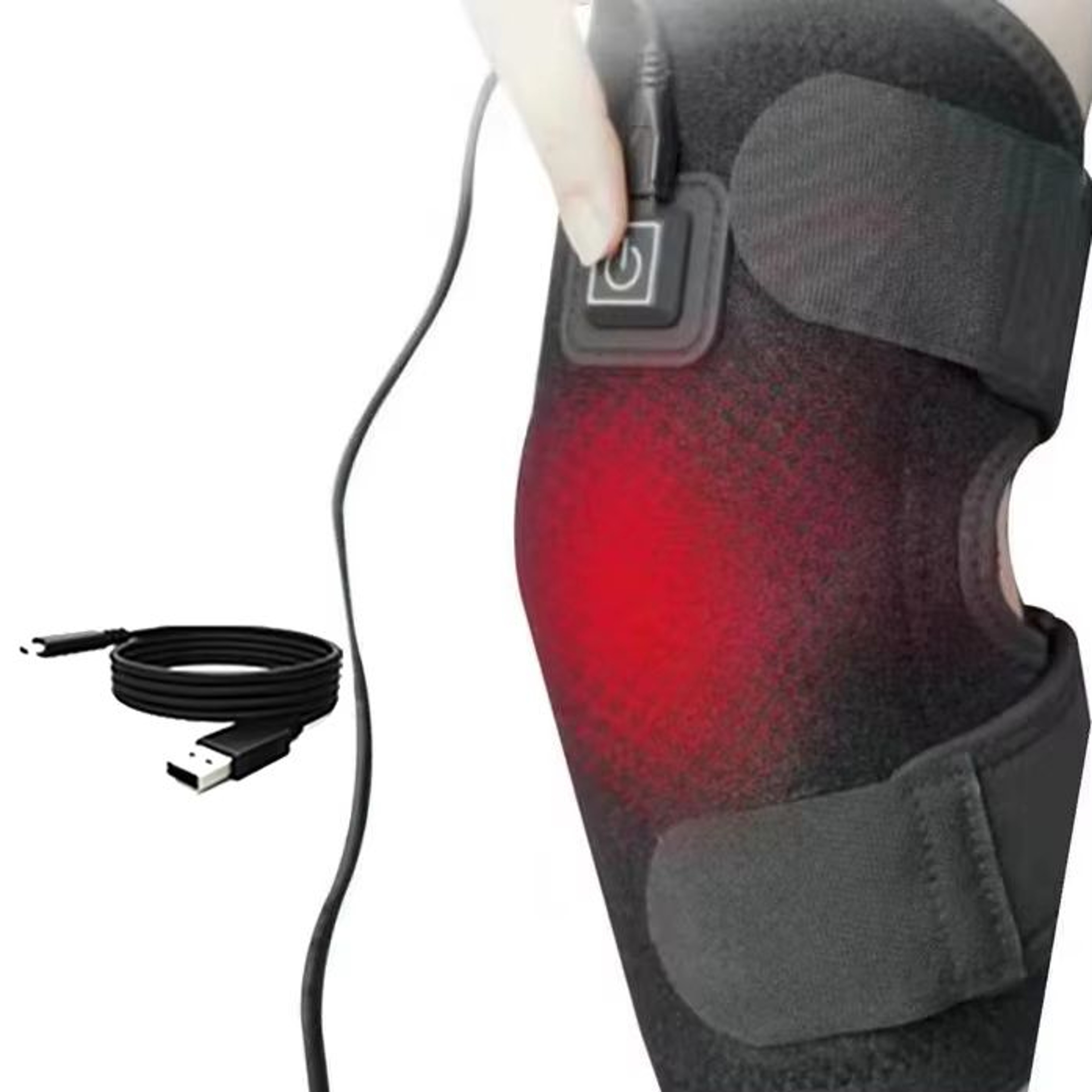 Electric Knee Heating Pad  Heated Knee Brace Support For Arthritis  Cold Legs 6