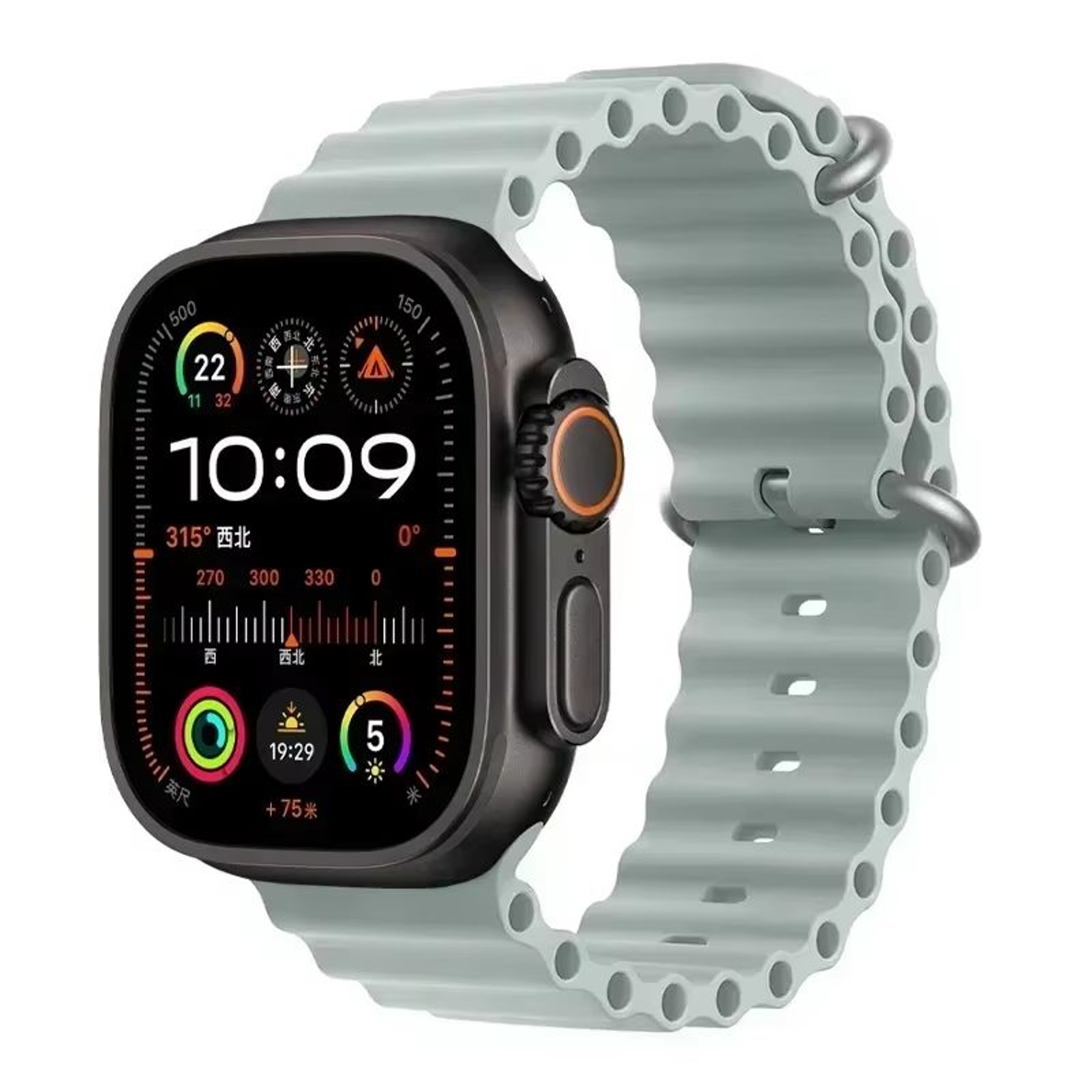 Silicone Ocean Band For Apple Watch  Premium Sport Strap For Series Ultra 2 10 9 8 7 6 SE 3849mm 1