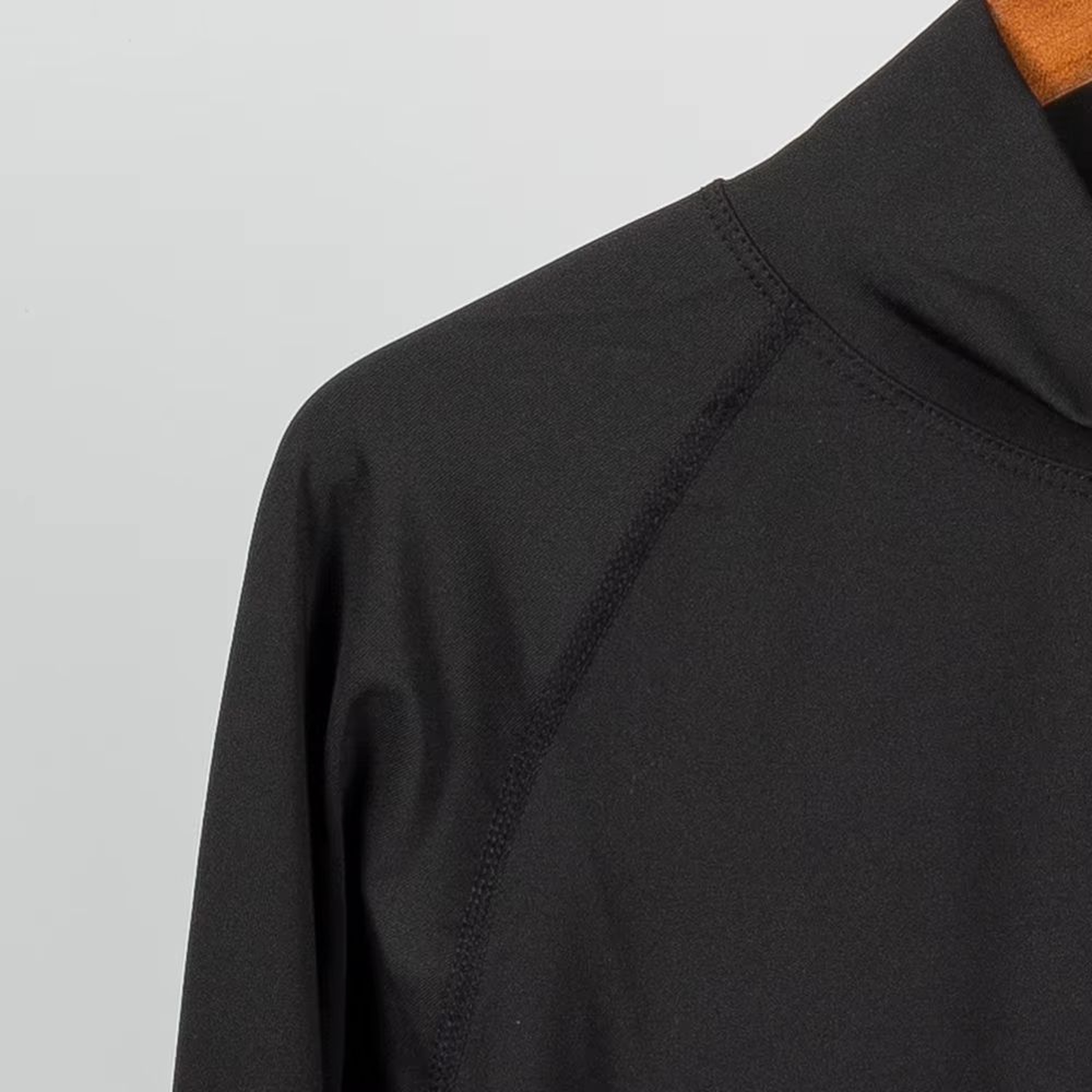 Mens Compression Turtleneck Workout Shirt  QuickDry TightFit Gym TShirt For Bodybuilding Running  F 2