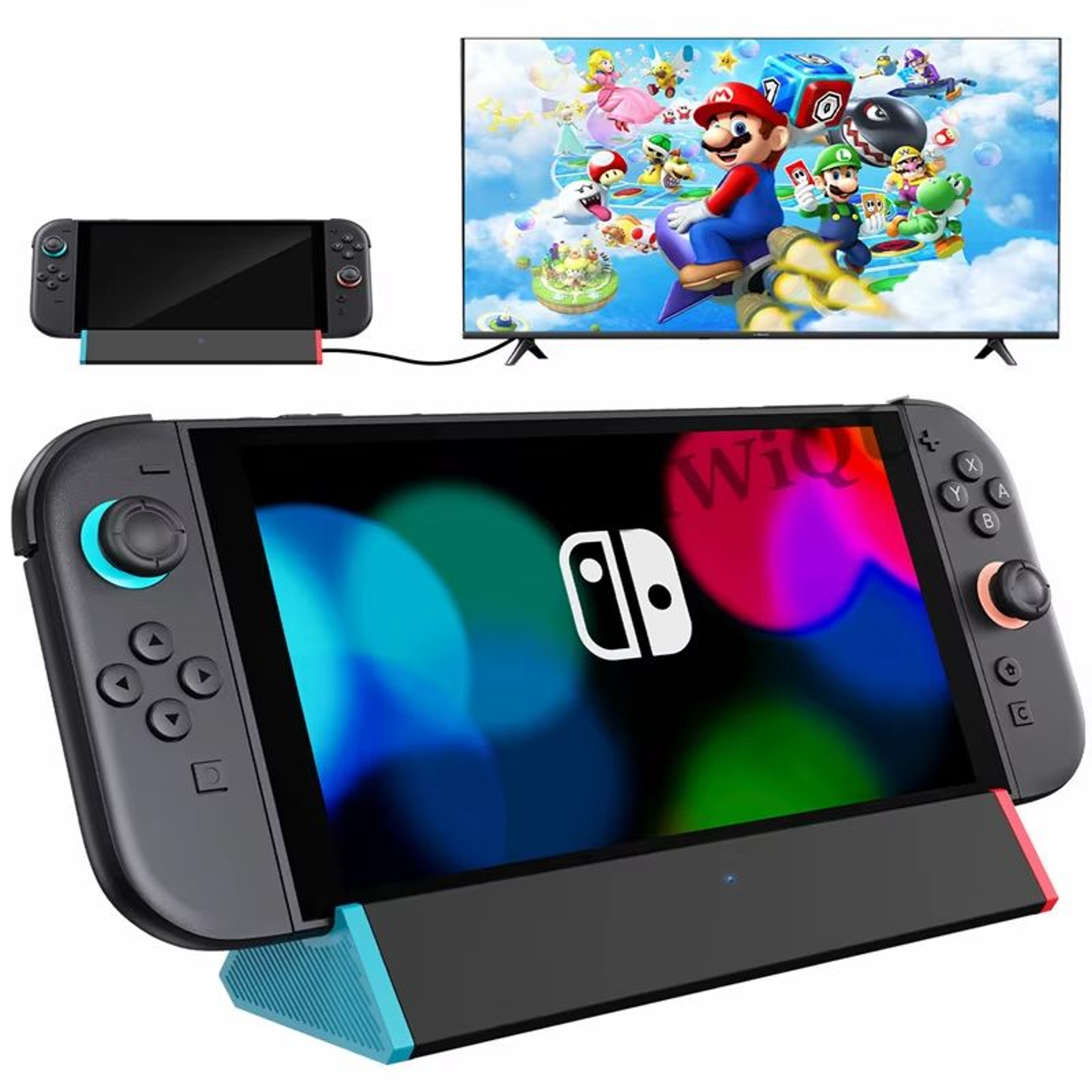 Portable 4K TV Dock Station For Switch 2  HDMI Adapter With TypeC  USB Ports 100W Charging 0