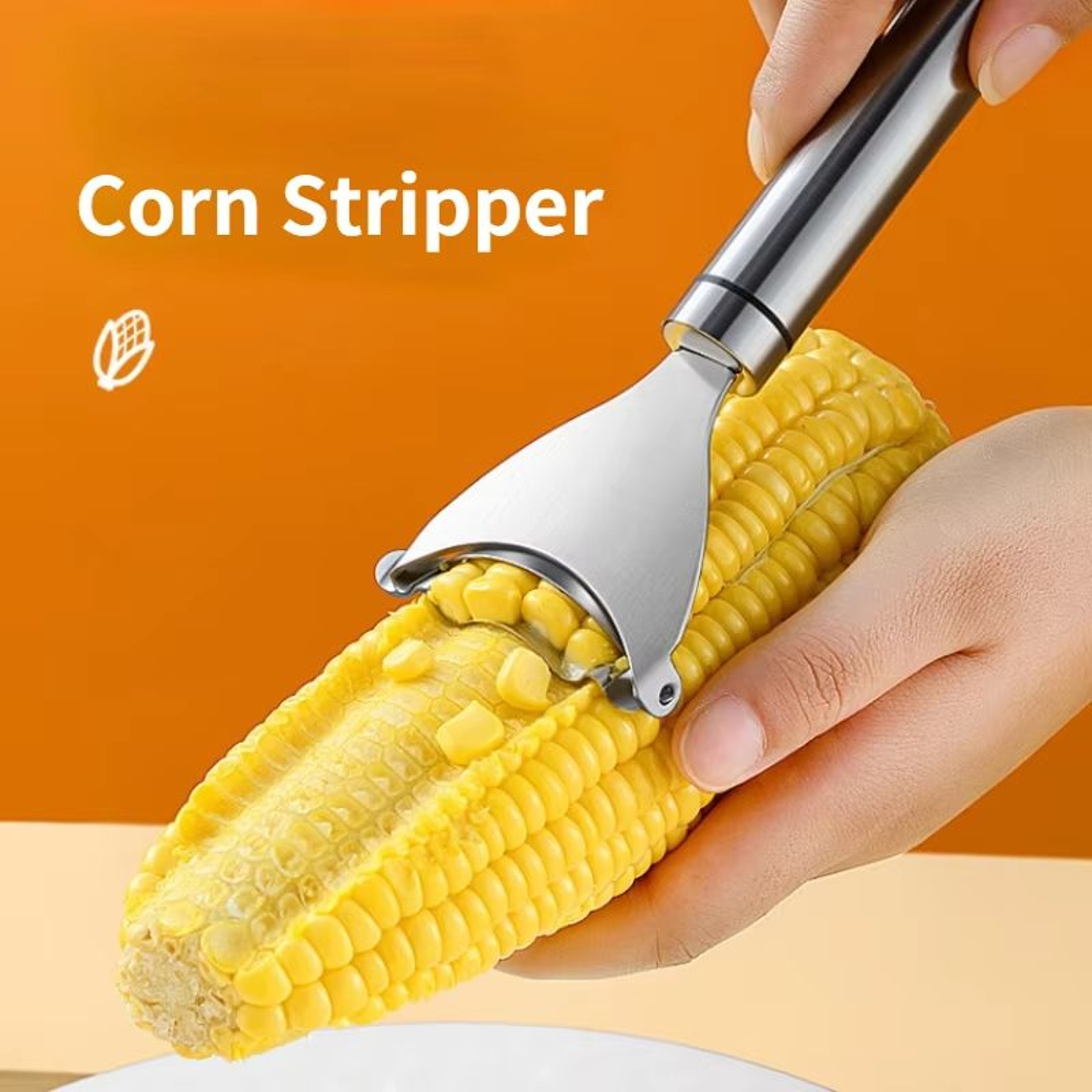 Stainless Steel Corn Stripper  Kerneler  Efficient Corn Peeler For Kitchen And Vegetable Prep 0