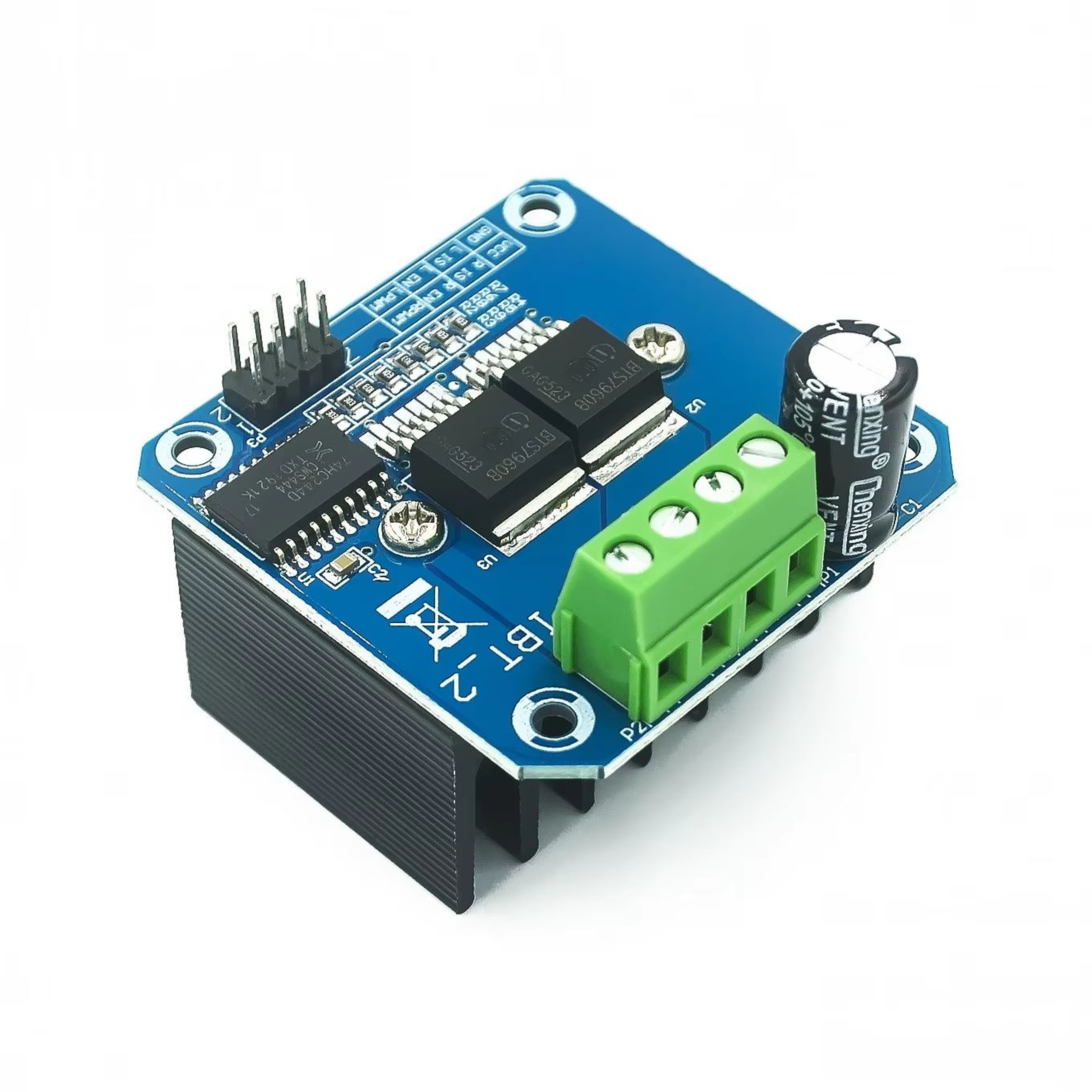 Double BTS7960 43A Dual HBridge Motor Driver Module  HighPower Controller For Robotics And Smart Ca 2