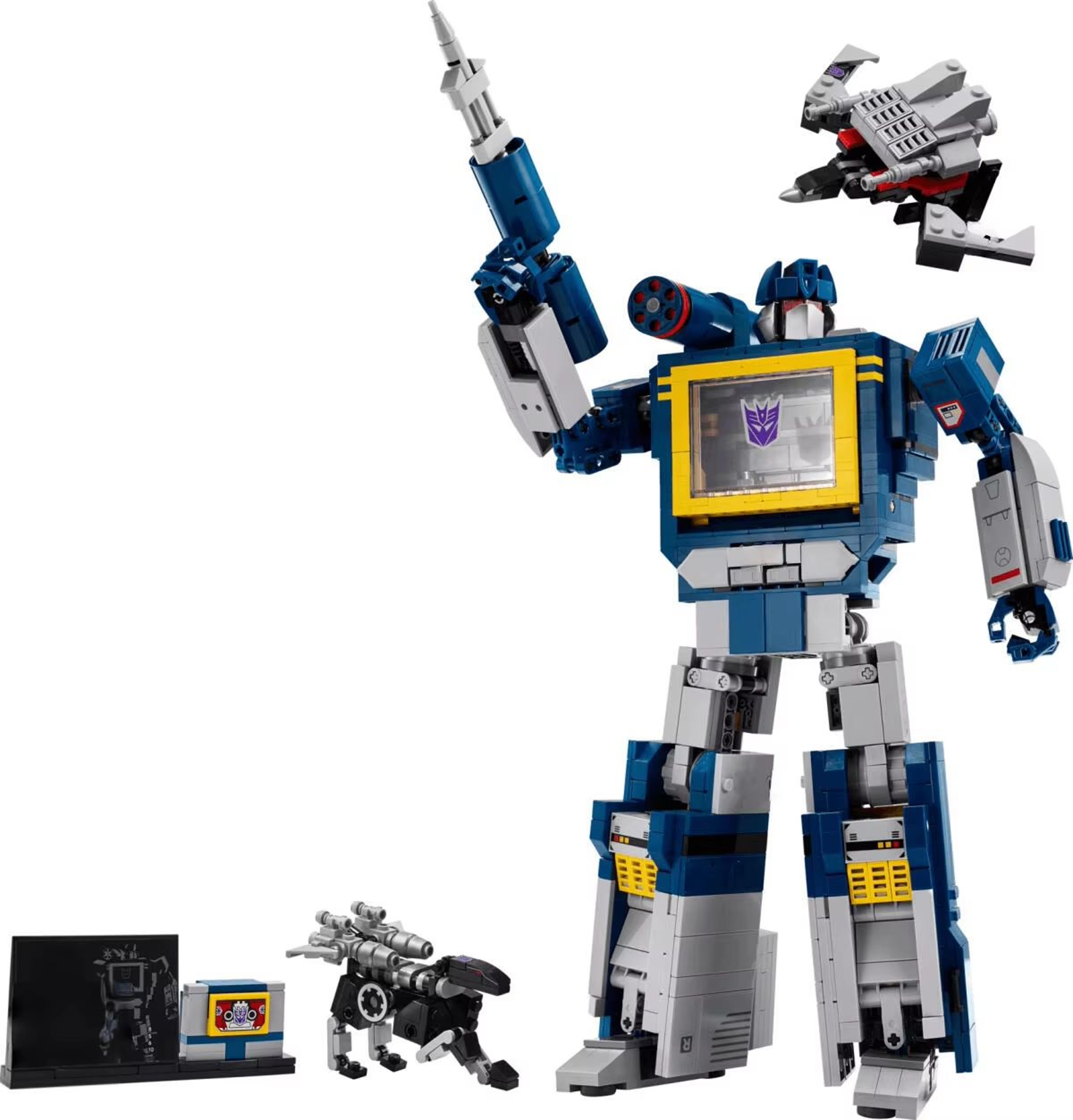 MINISO FIT 10358 Robot Soundwave Building Blocks  Creative Assembly Model Toy For Kids  Collectors 7
