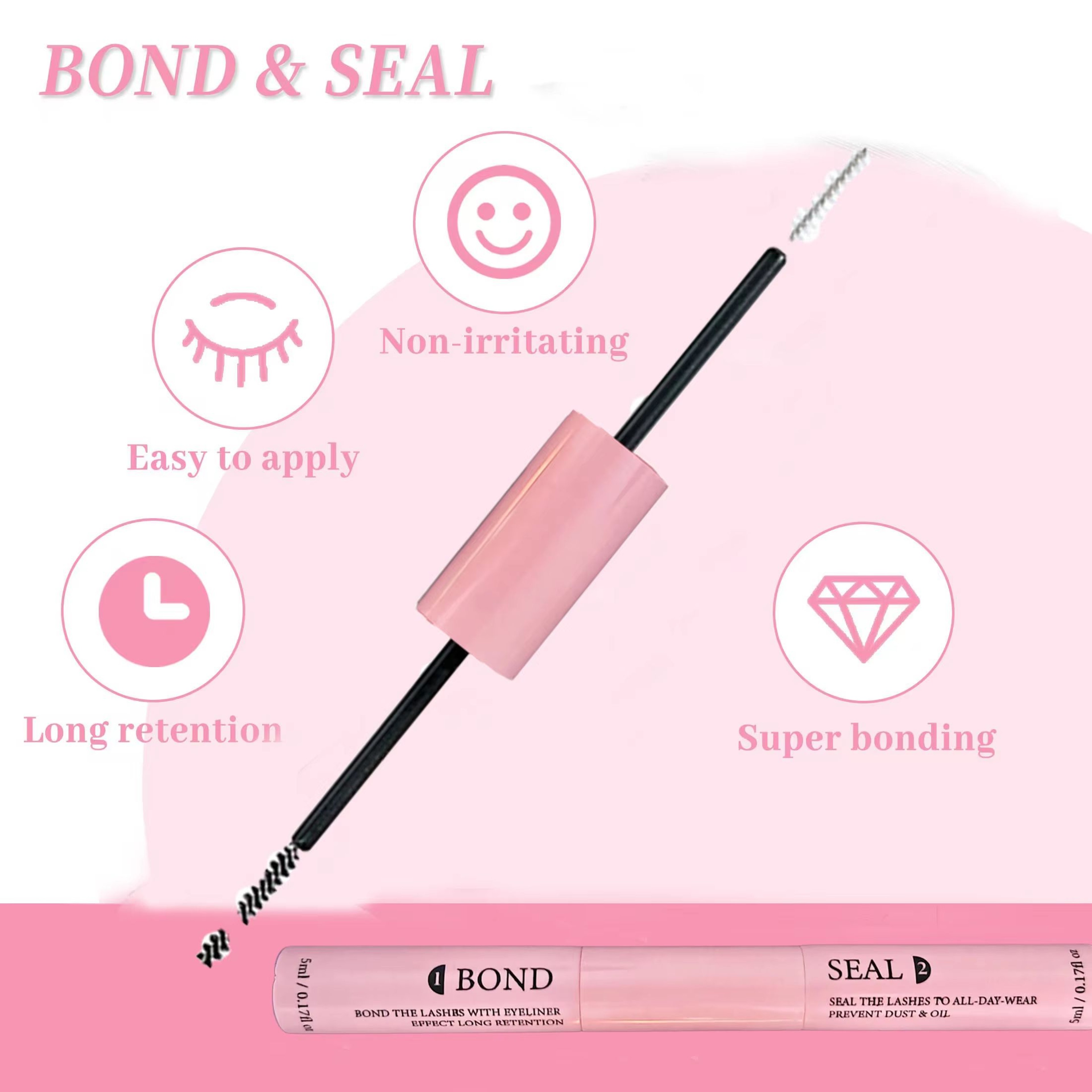 Lash Bond And Seal Kit  10ml Individual Lash Glue  Seal With Remover And Tweezers For LongLasting L 3