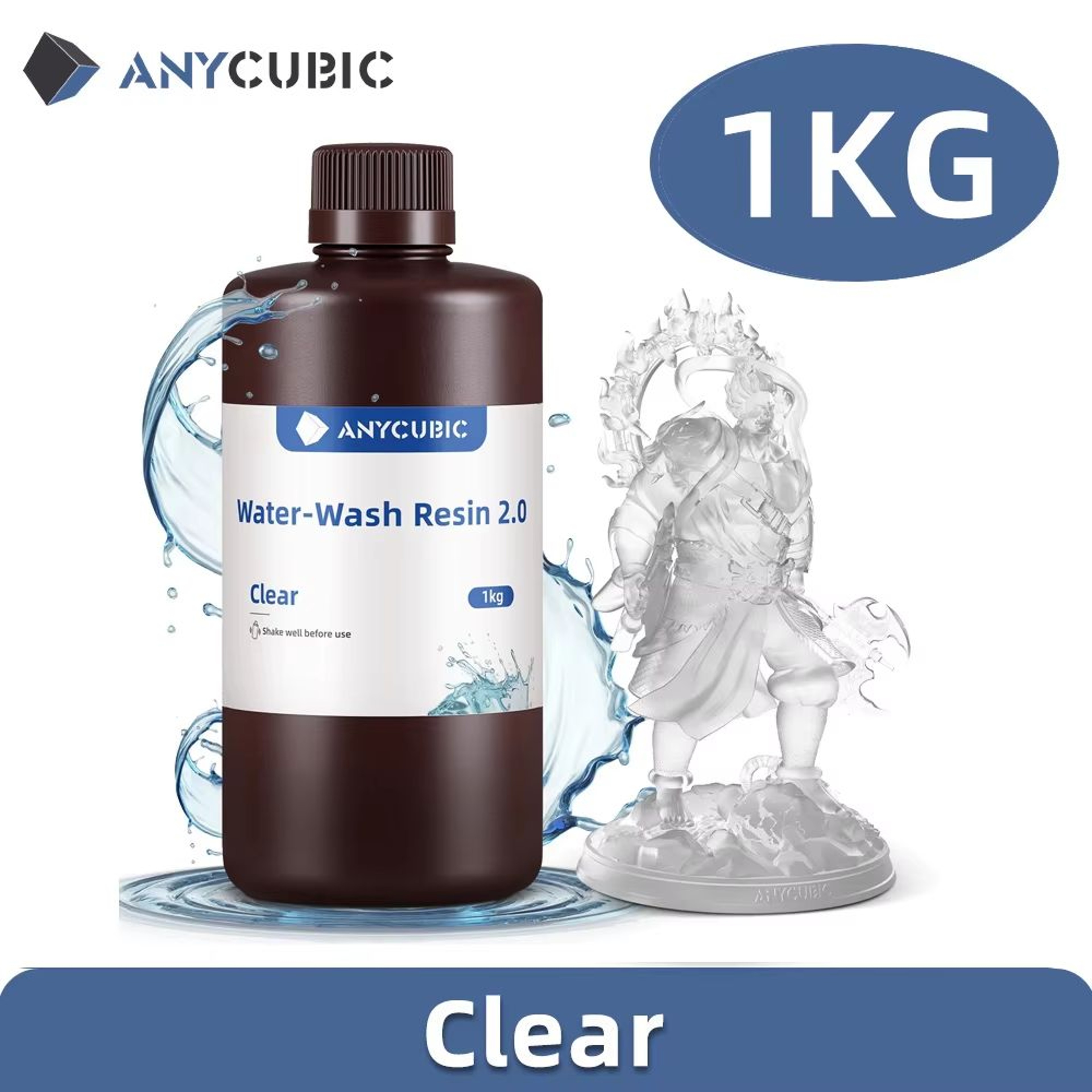 ANYCUBIC WaterWashable 3D Printer Resin  405nm UV Resin For DLP  LCD Printing 17