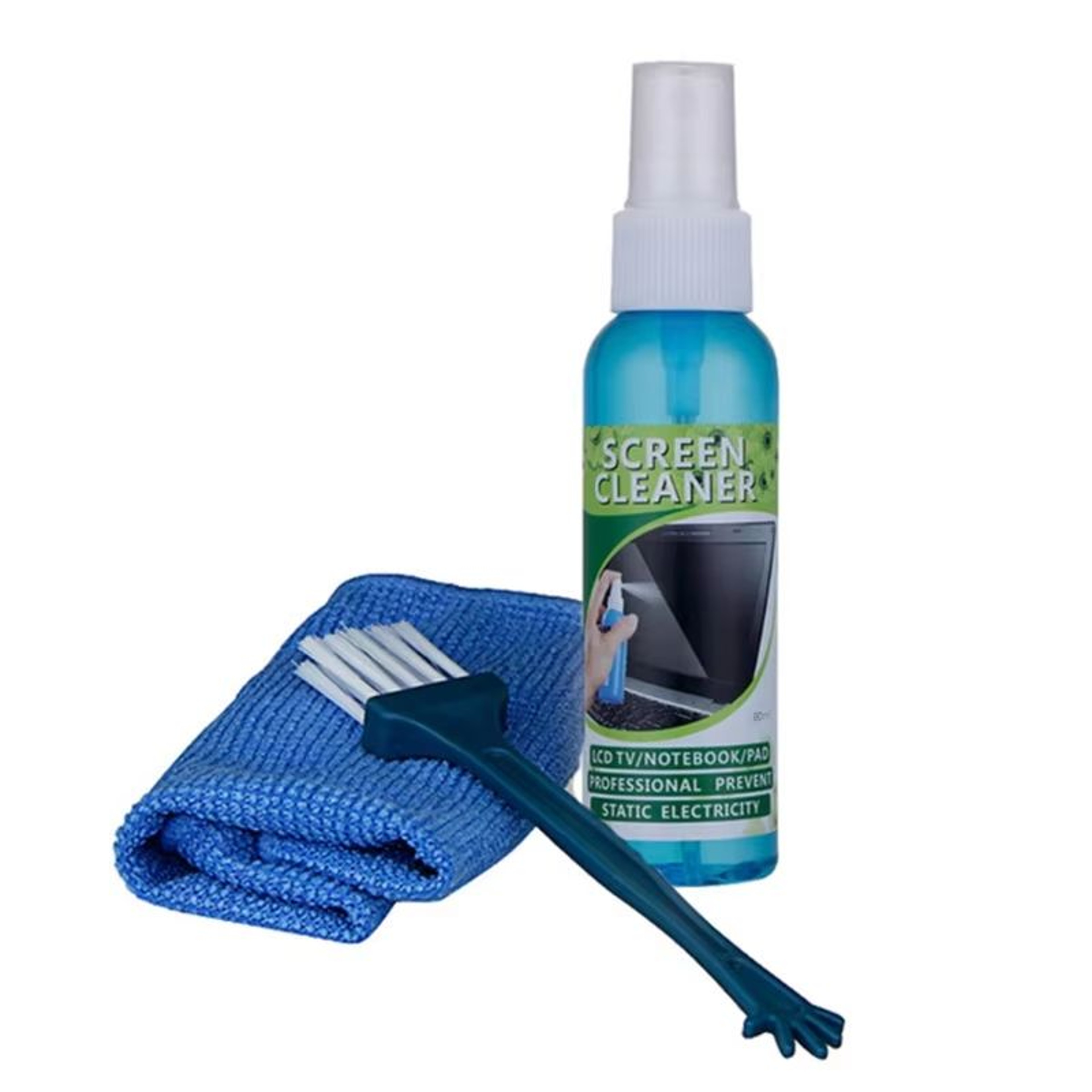 Premium Screen Cleaning Kit  Liquid Cleaner Brush  Microfiber Cloth Set For TV Laptop Phone Tablet  0