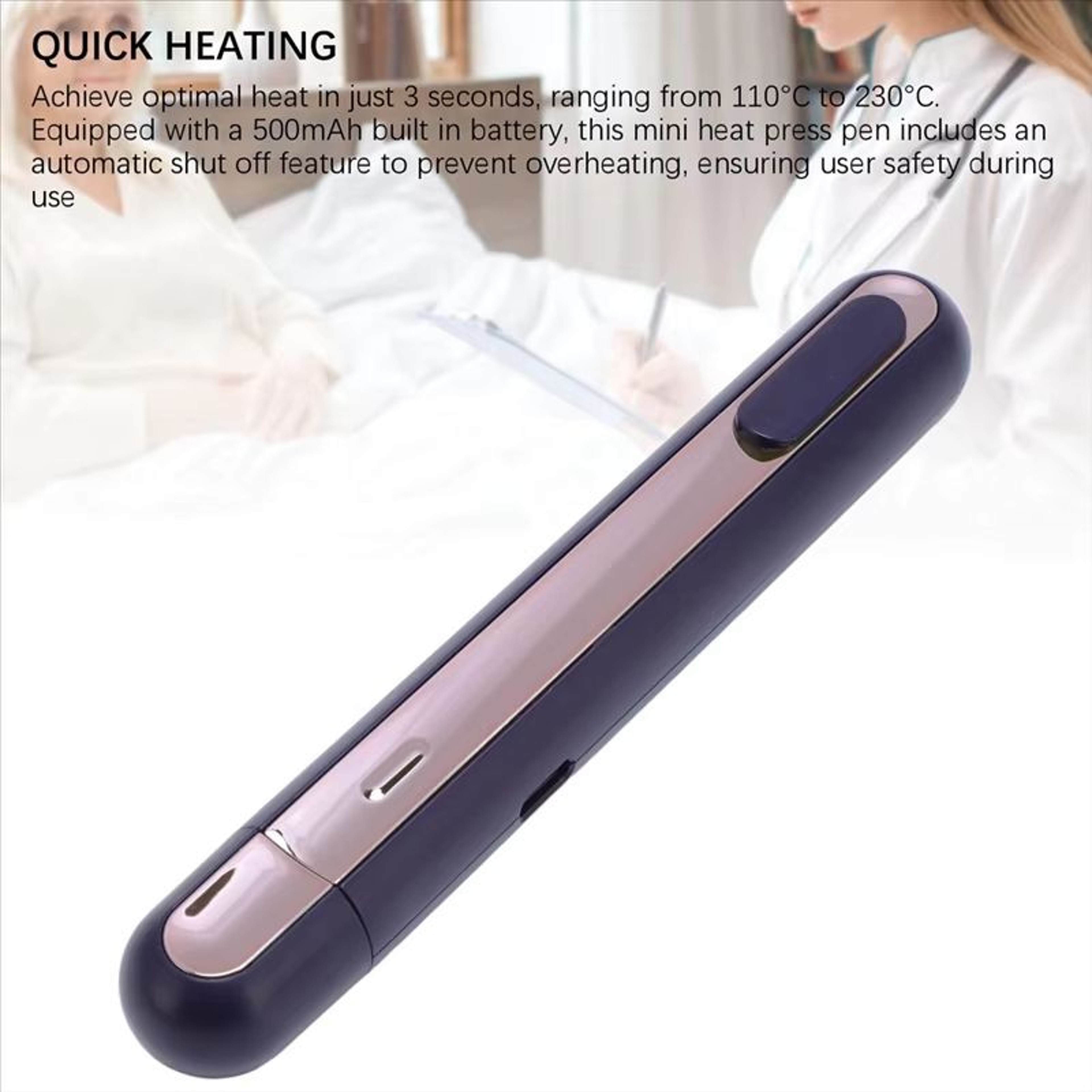 AT63 Mini Heat Press Pen  3Second Fast Heating Tool For DIY Crafts Bag Sealing  Personalized Cards 0