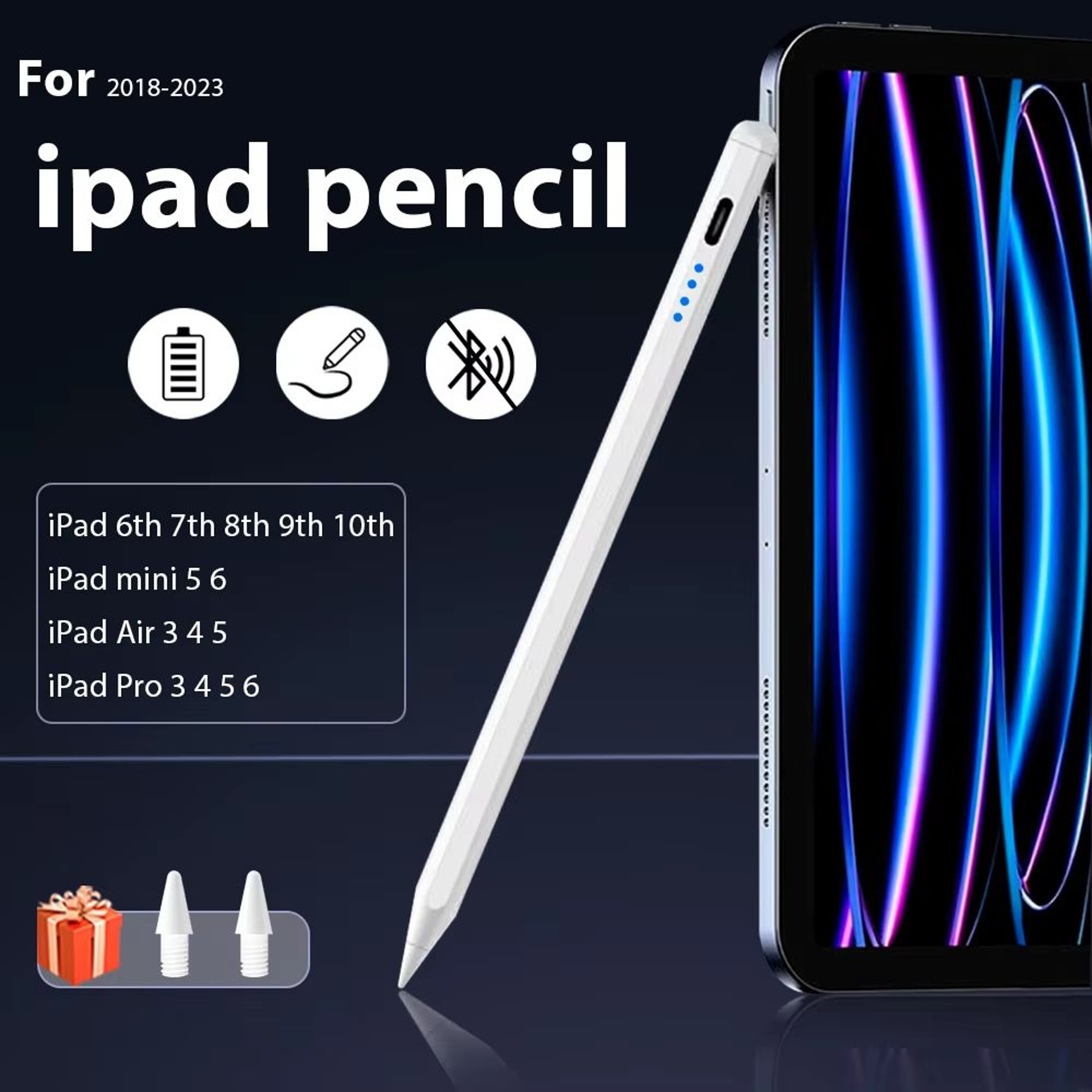 Universal Stylus For IPad With Palm Rejection And Replacement Nibs 0