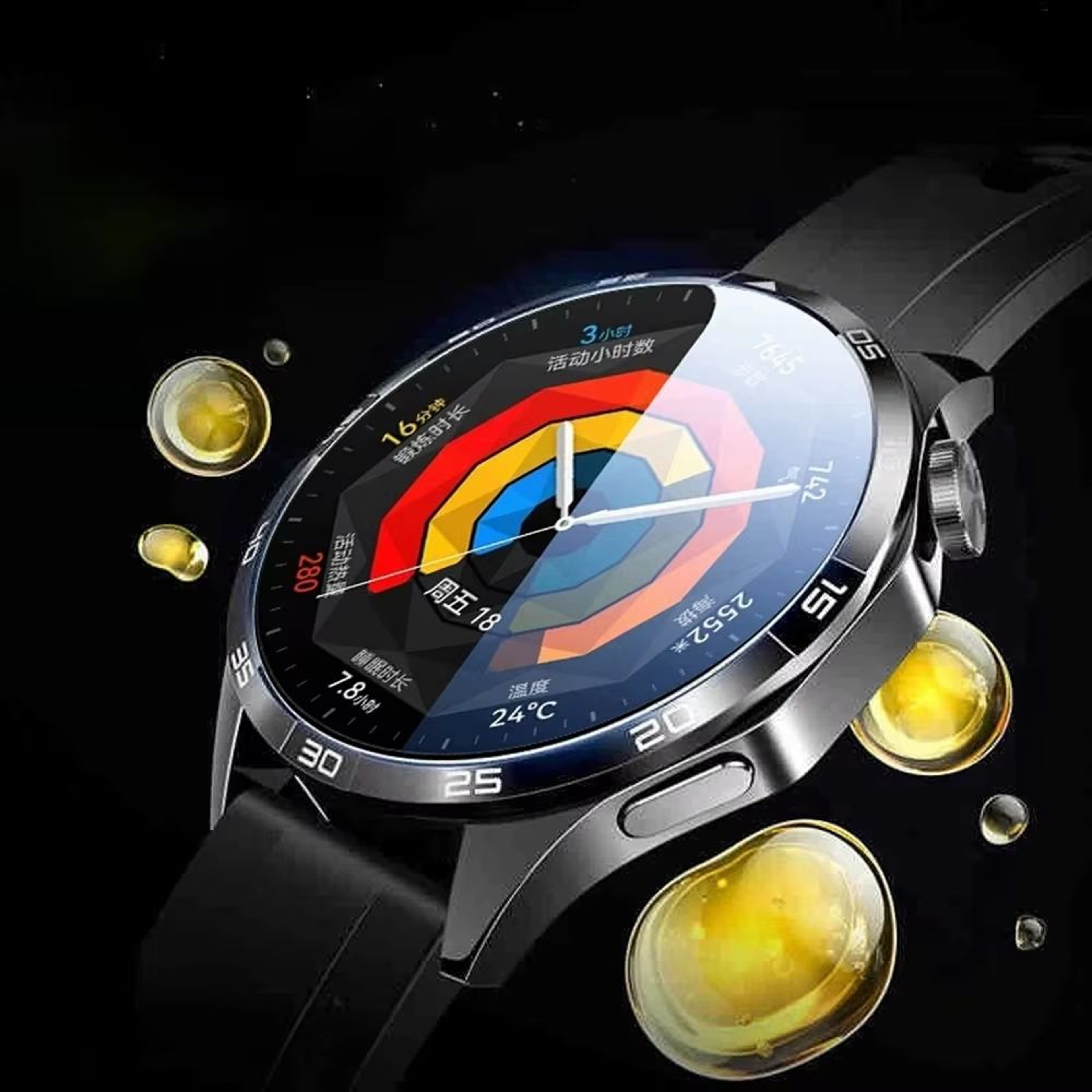 3Pcs Tempered Glass Screen Protector For Huawei Watch GT Series 2