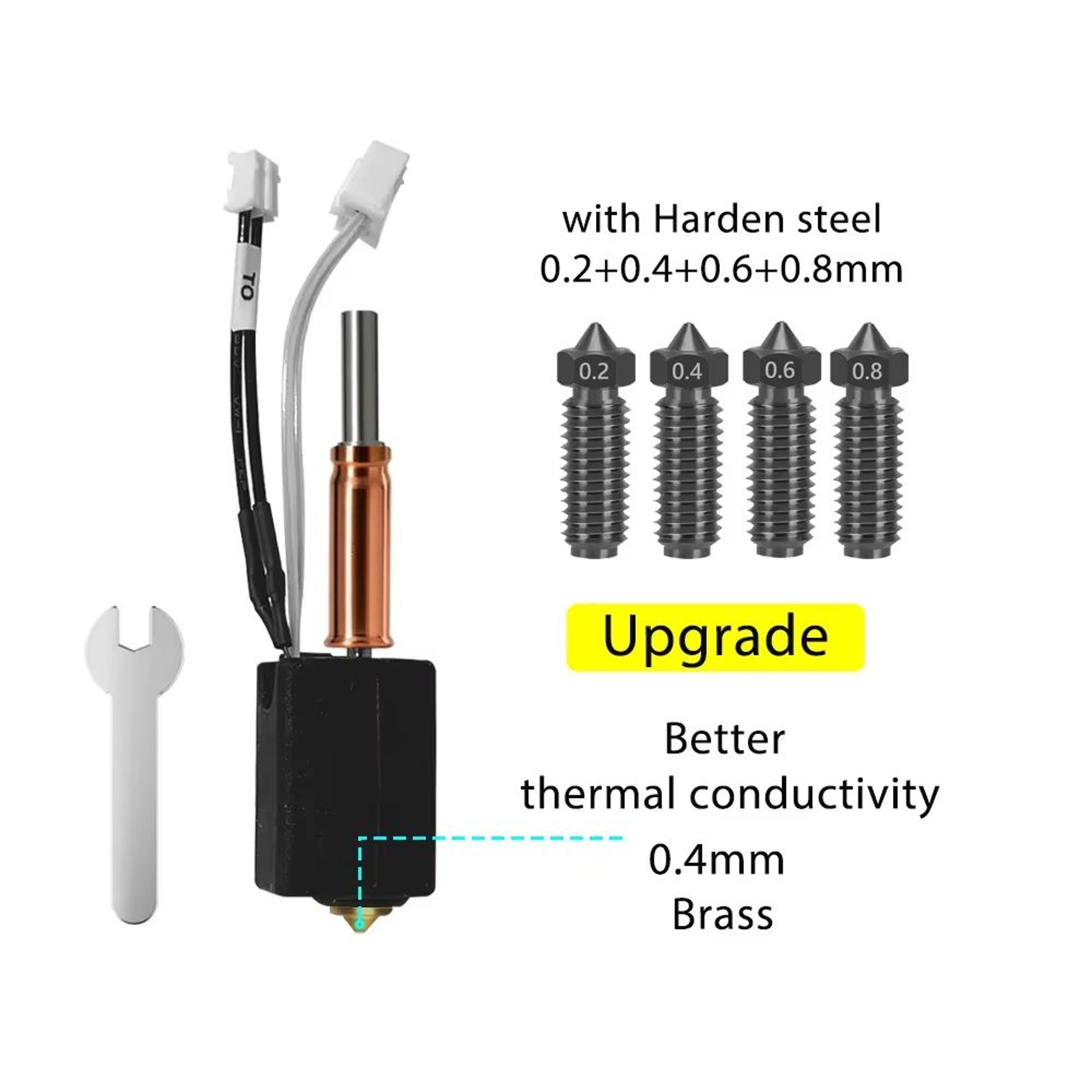 Anycubic Kobra 3 V2 Ceramic Hotend Upgrade  Standard Nozzle Print Head Accessory 17