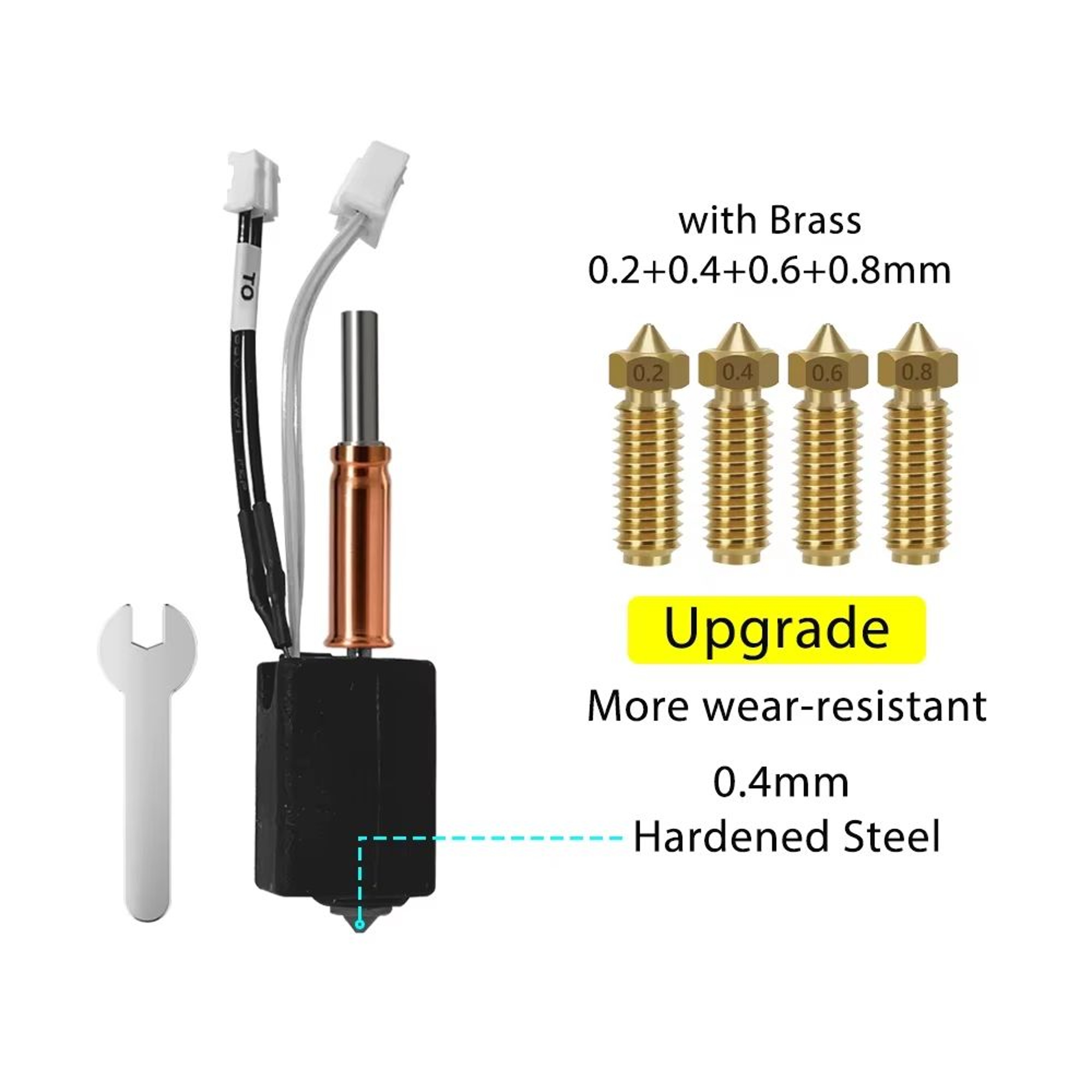Anycubic Kobra 3 V2 Ceramic Hotend Upgrade  Standard Nozzle Print Head Accessory 19