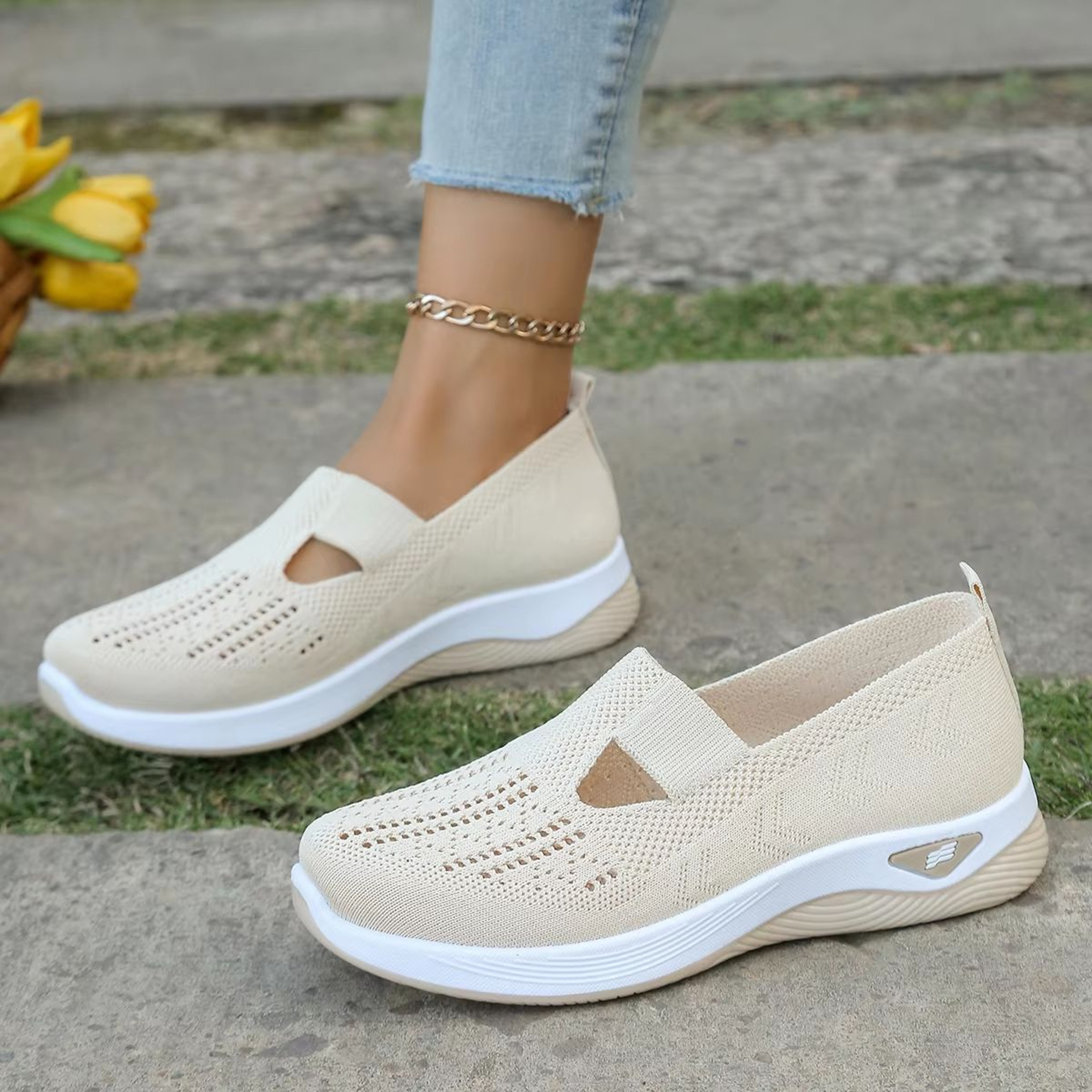 AirFlex Womens Breathable Walking Shoes  Lightweight SoftSoled Casual Sneakers 7