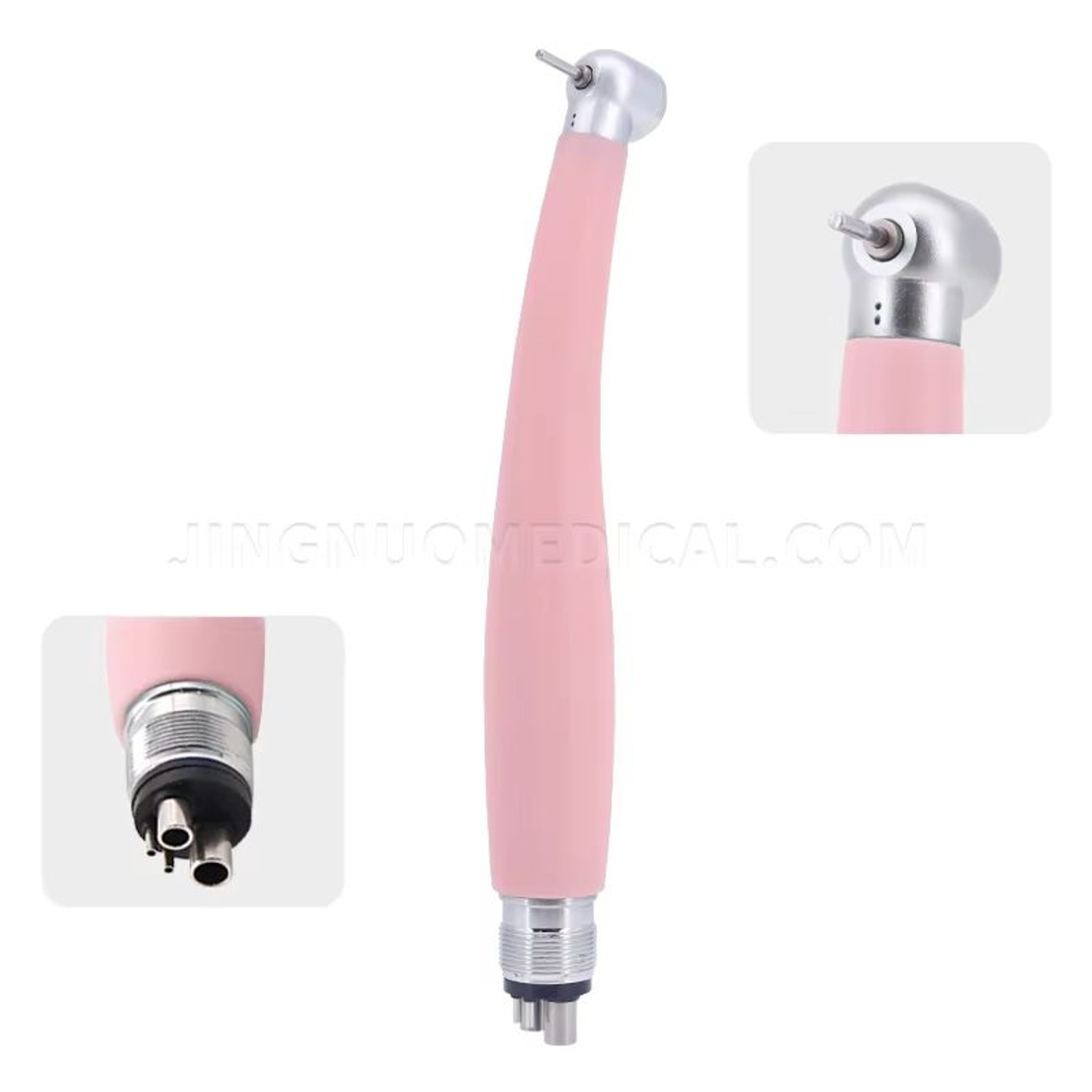 Pink Precision Dental Handpiece  HighSpeed Ceramic Bearing Tool With LED Light And Water Spray 9