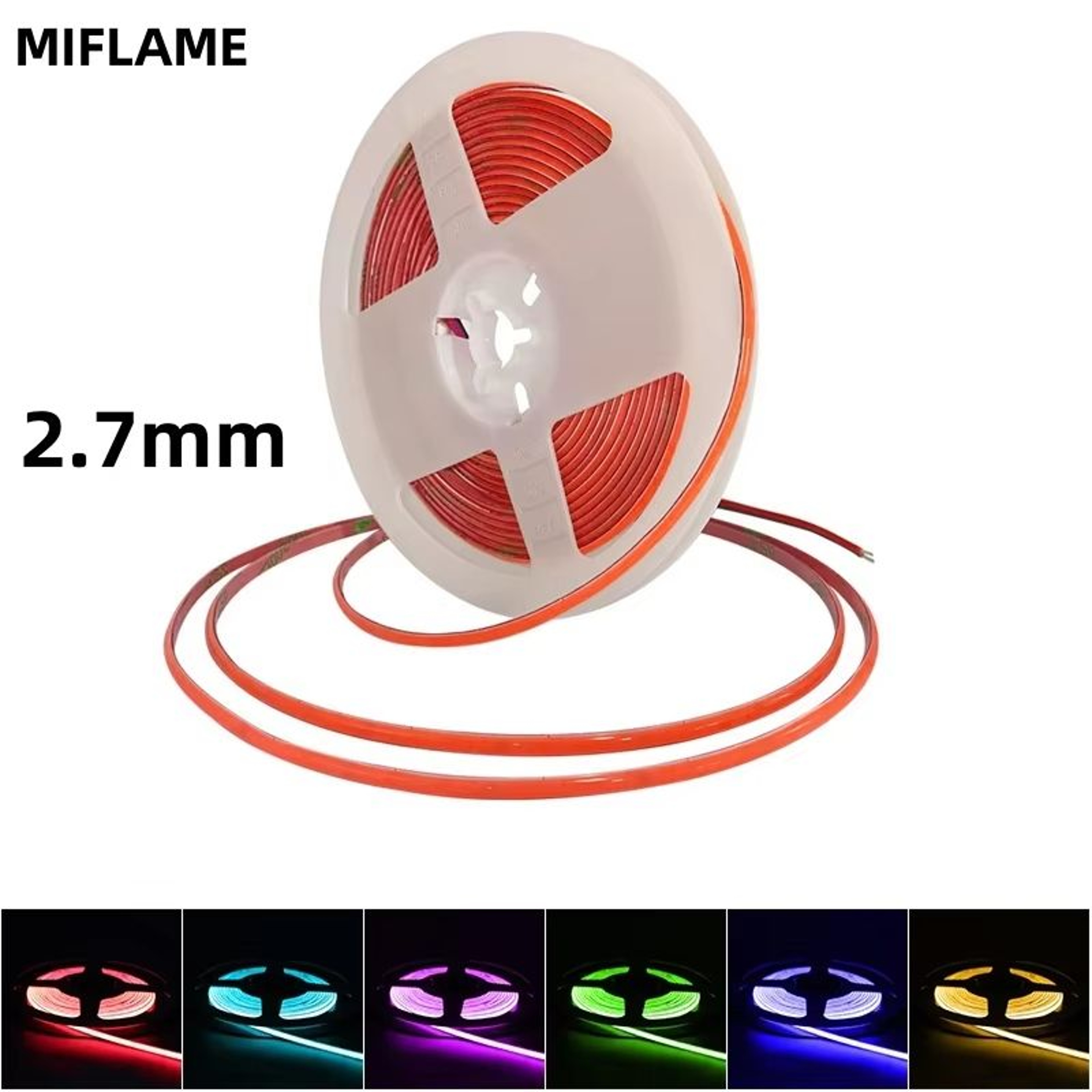 LumiFlex 12V COB LED Strip Lights  Ultra Slim 27mm HighBrightness MultiColor Tape For Room  Decorat 0