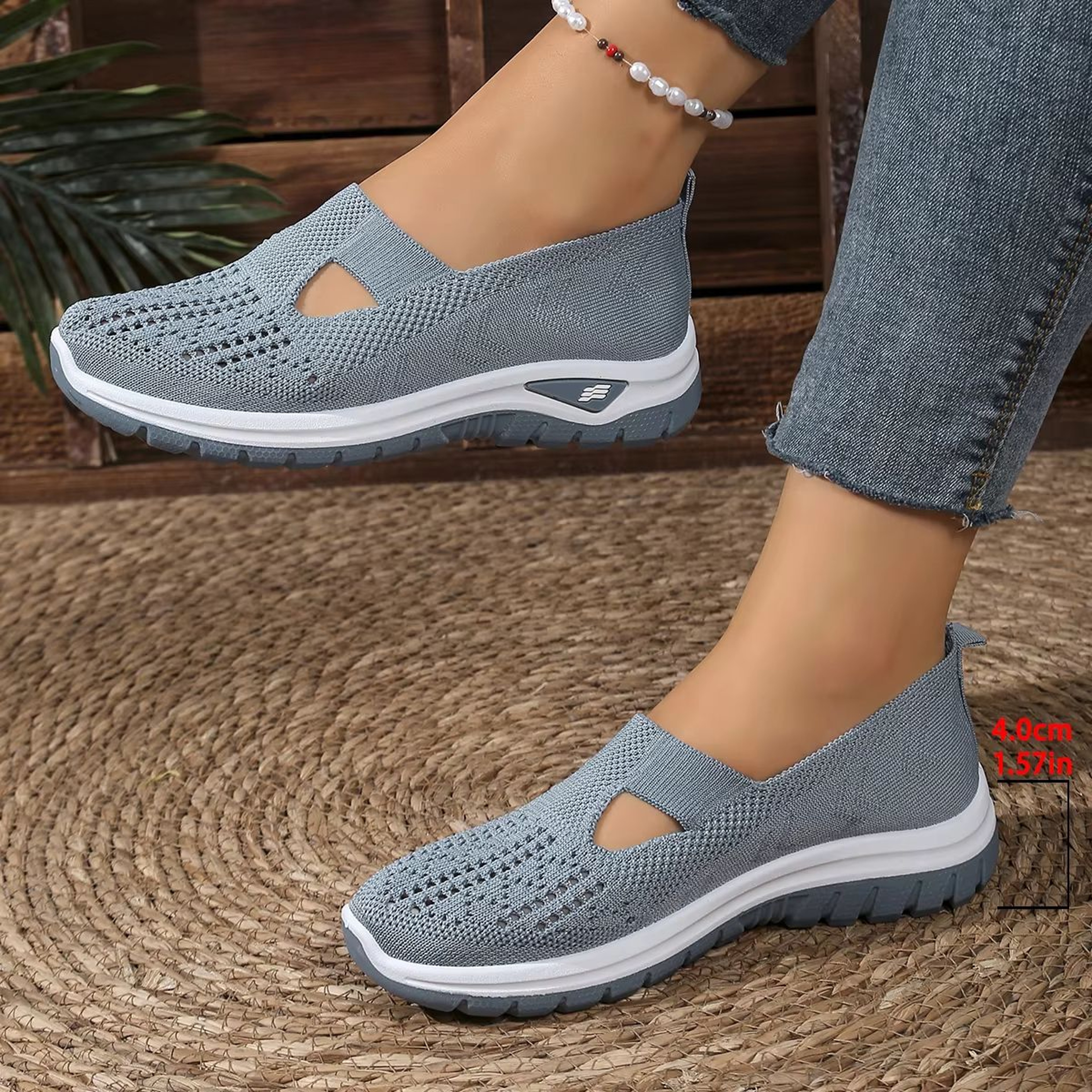 Womens Breathable FlyWeave Summer Sneakers  Lightweight NonSlip Comfort Shoes For Everyday Wear 1