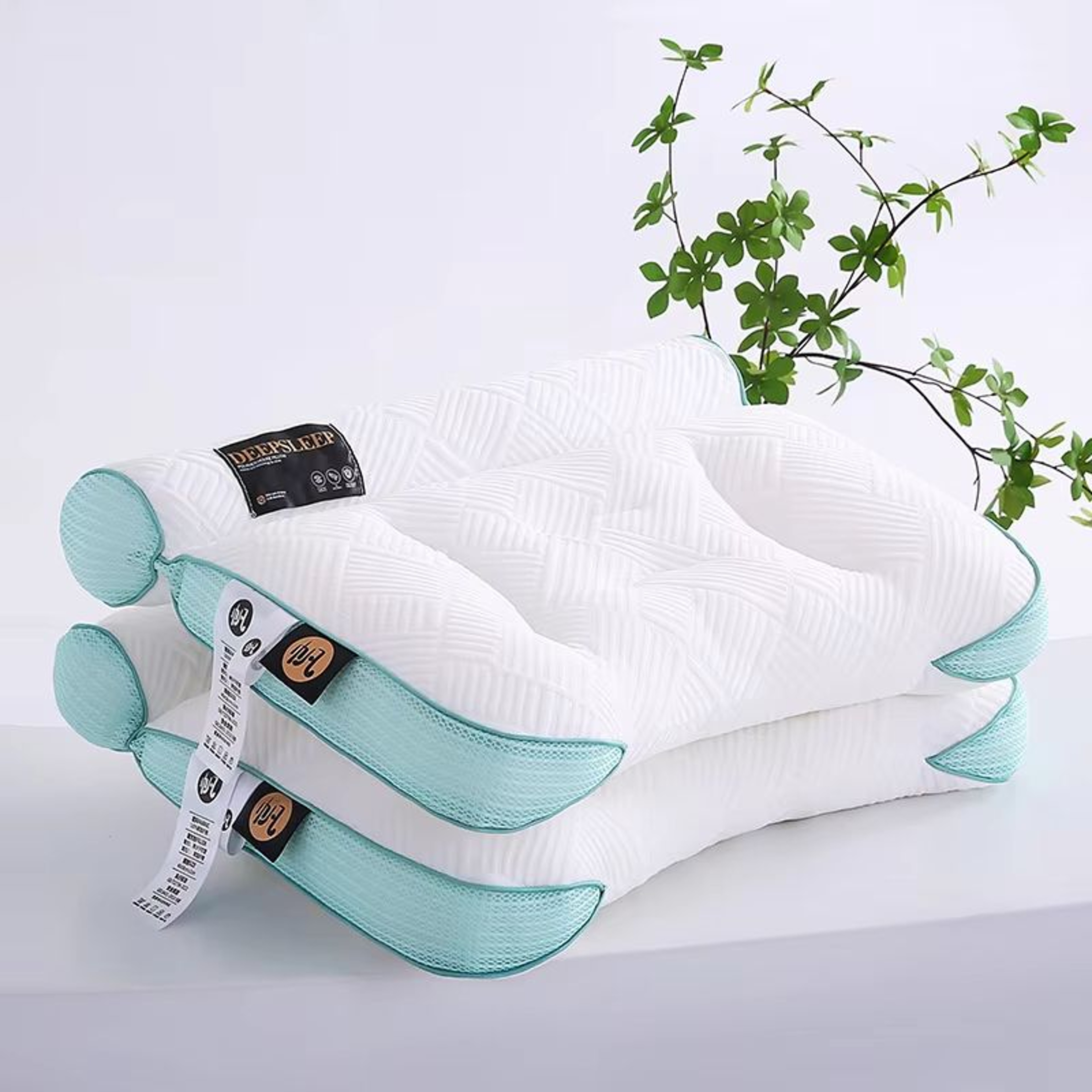 ErgoRelief Cervical Support Pillow  Advanced Black Technology Hose Pillow For Deep Sleep  Neck Prot 6