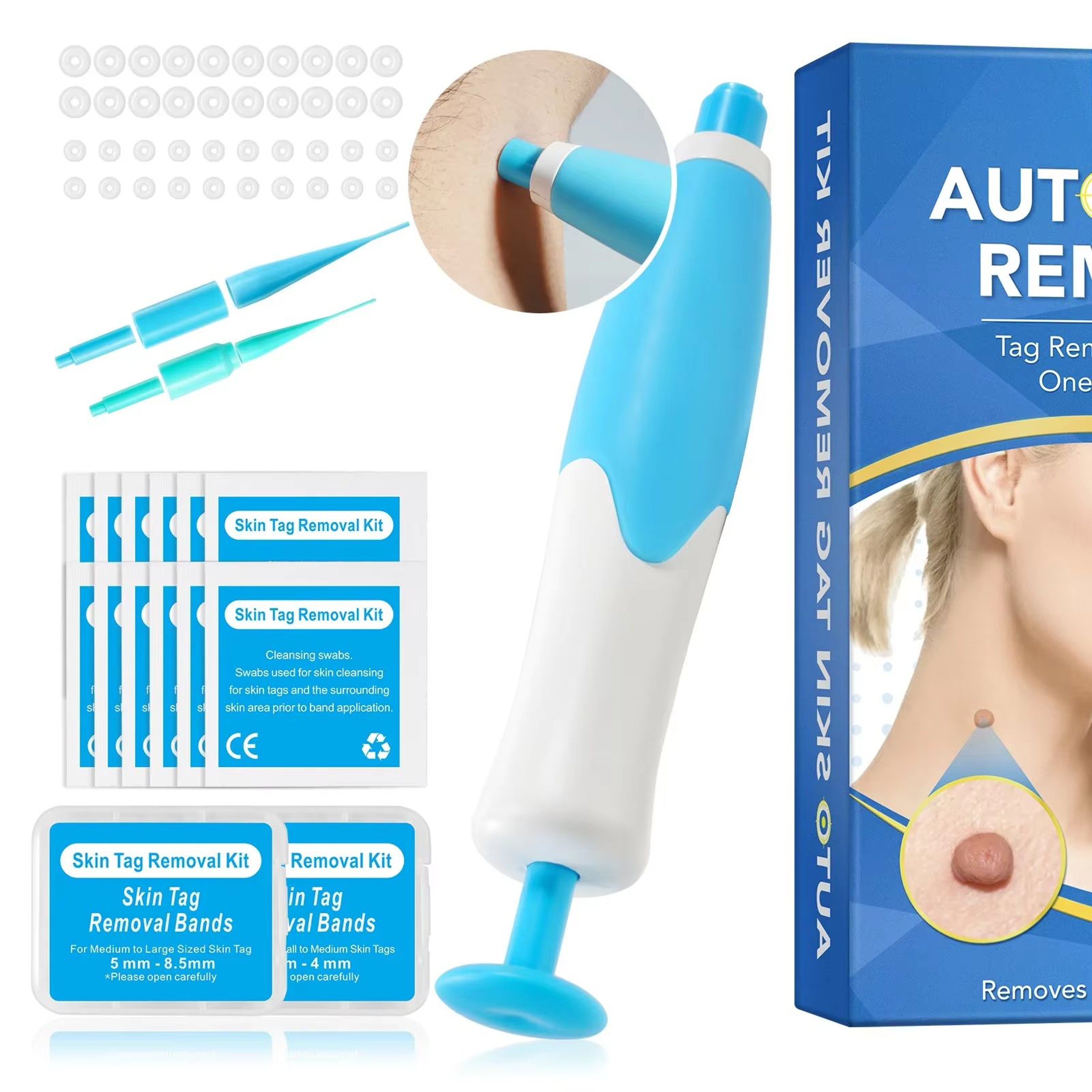 Precision DualHead Skin Tag  Wart Removal Pen Set  Safe Home Kit For Moles Warts  Skin Tags 0