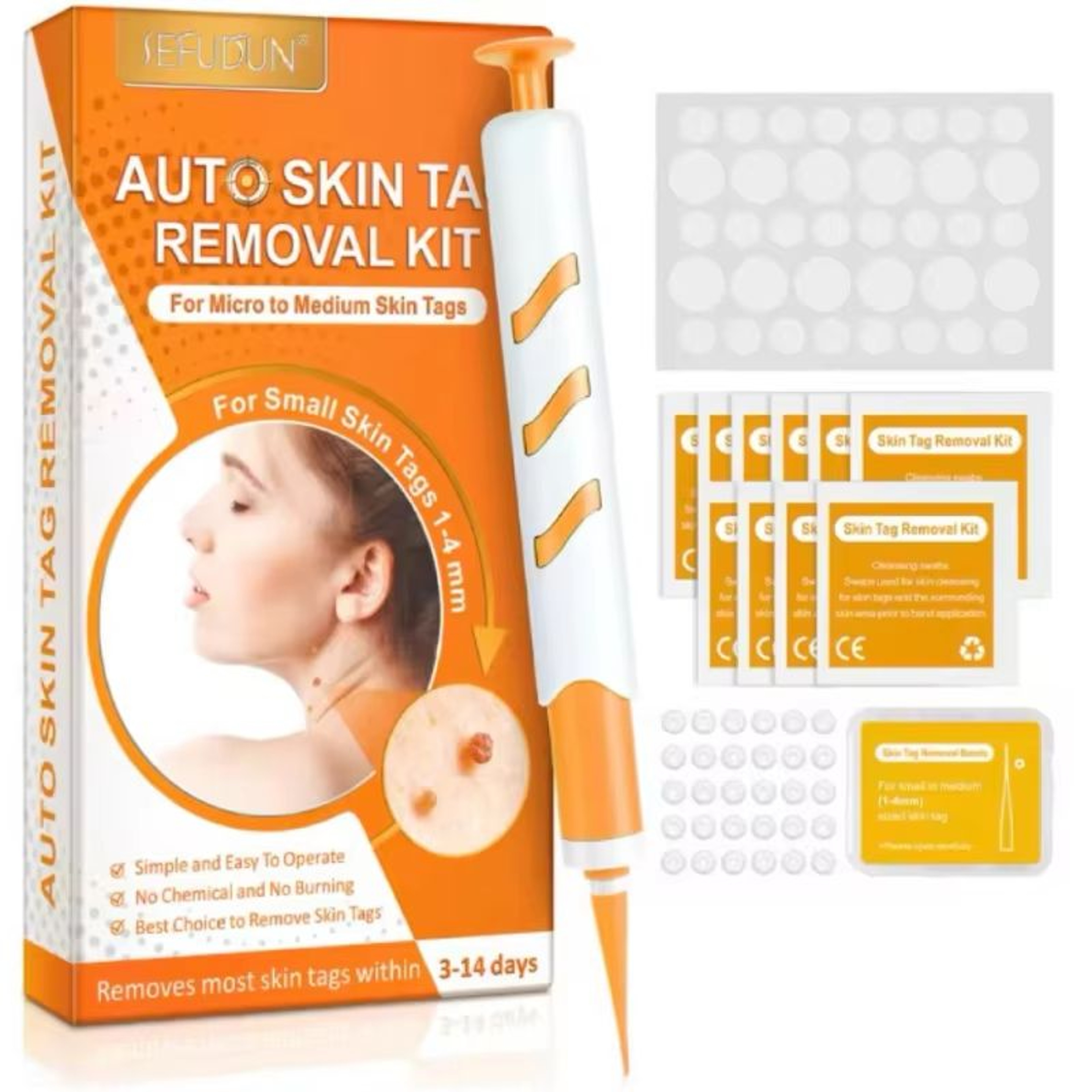 Precision DualHead Skin Tag  Wart Removal Pen Set  Safe Home Kit For Moles Warts  Skin Tags 8