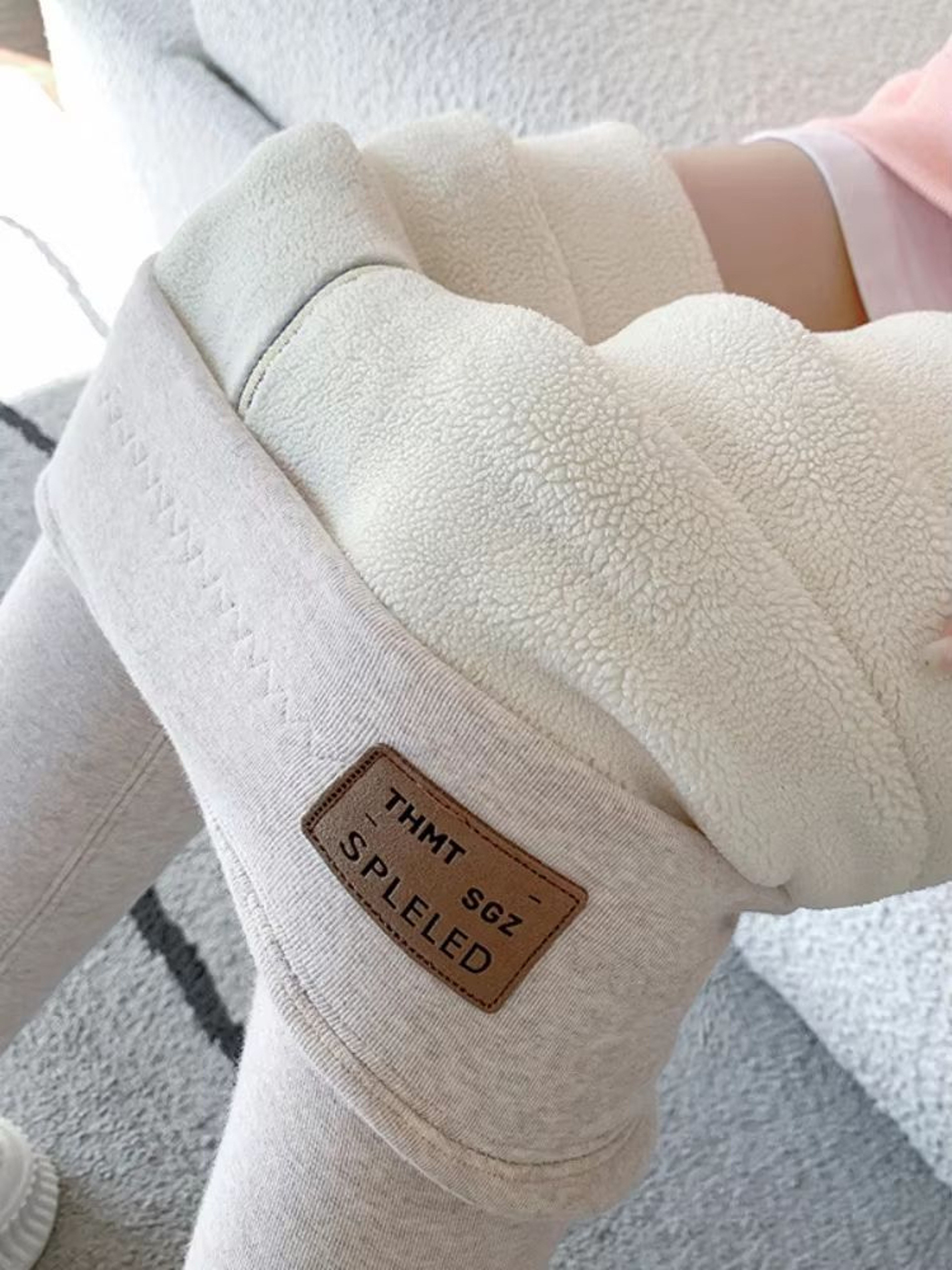 OatLuxe Thermal Lamb Wool Leggings  HighWaist Velvet Warm Pants For Winter Comfort 0