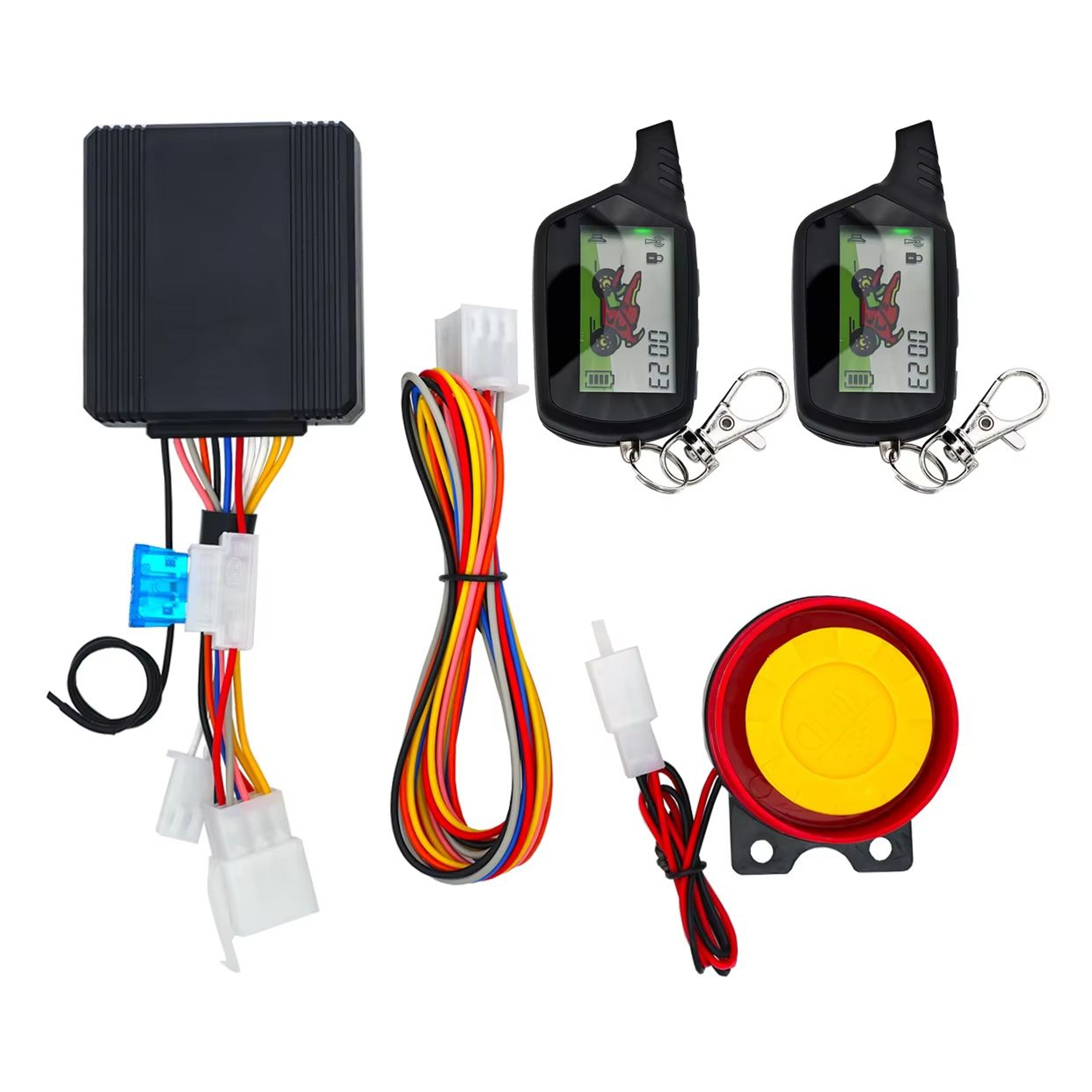 Motorcycle Smart AntiTheft Alarm System With Remote Start  Vibration Alert 5