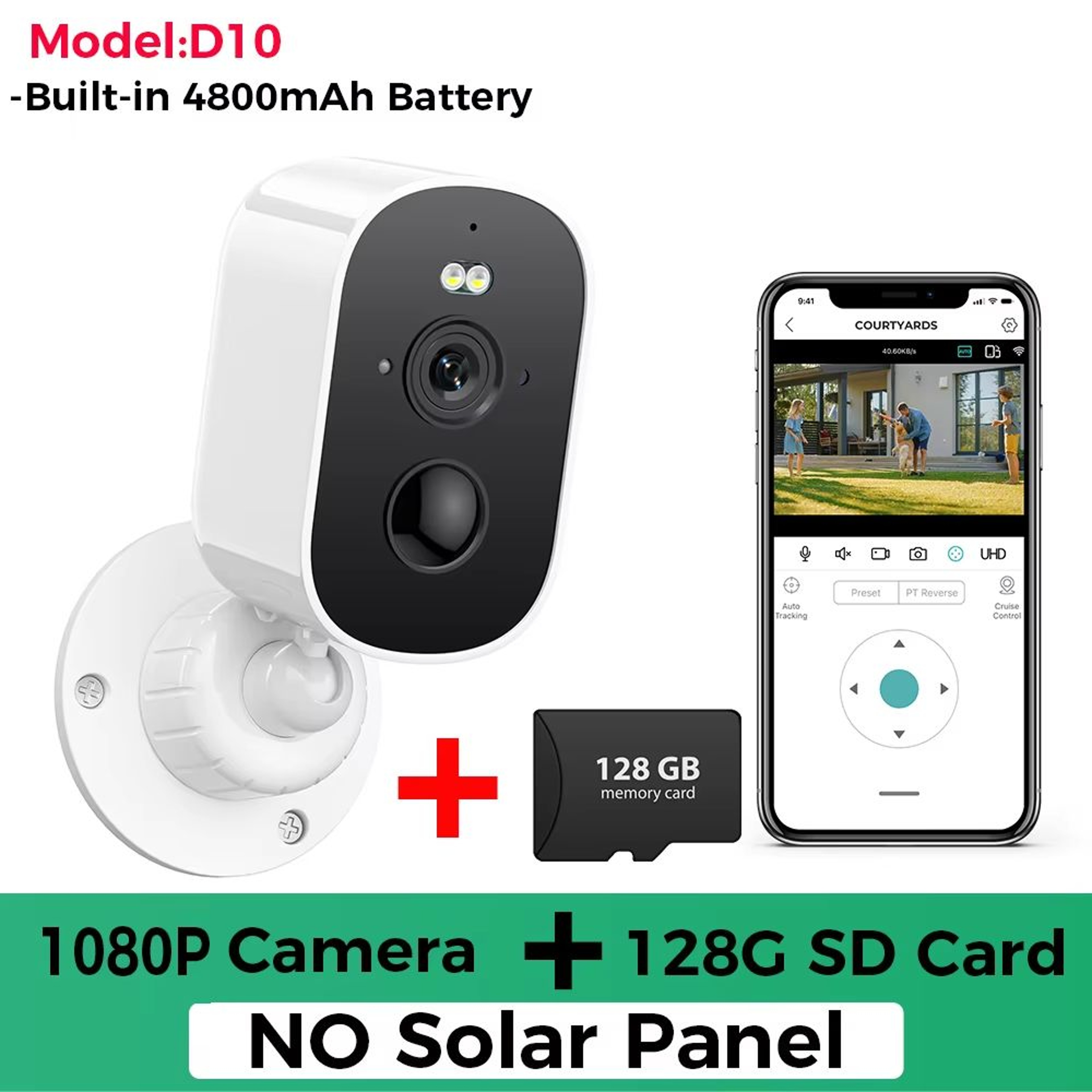 1080P Solar WiFi Outdoor Security Camera With Motion Detection  TwoWay Audio 13