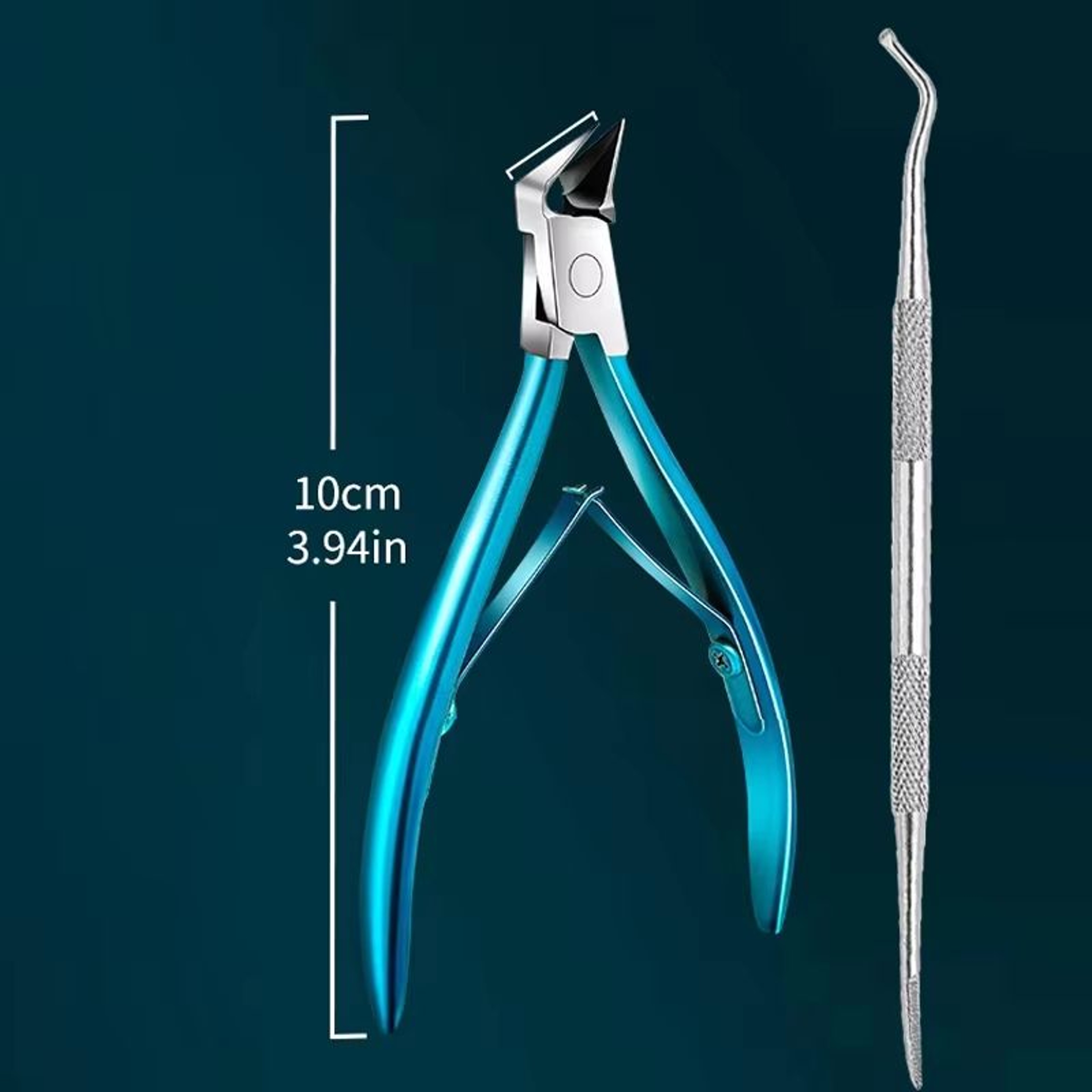 Stainless Steel Toenail Clipper With Straight Blade  Precision Tool For Ingrown  Thick Nails 13