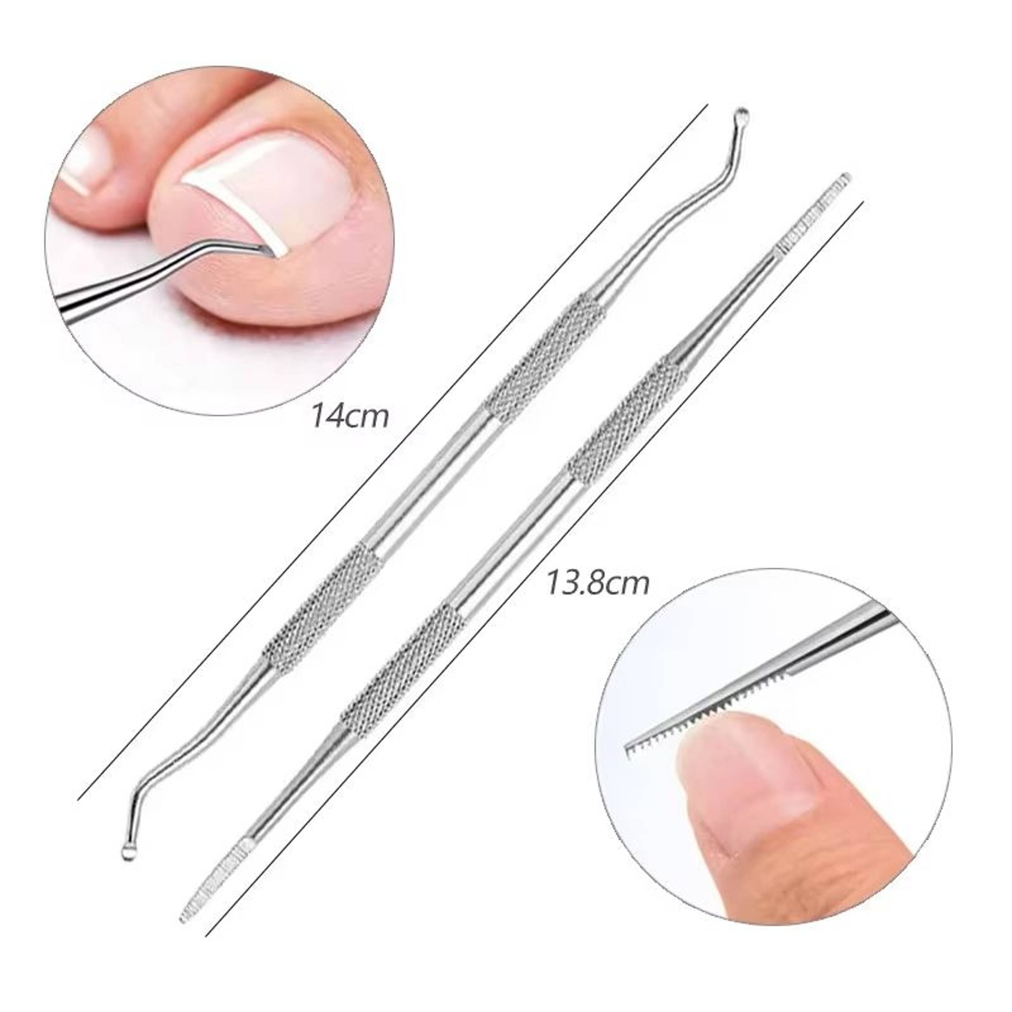 Stainless Steel Toenail Clipper With Straight Blade  Precision Tool For Ingrown  Thick Nails 6