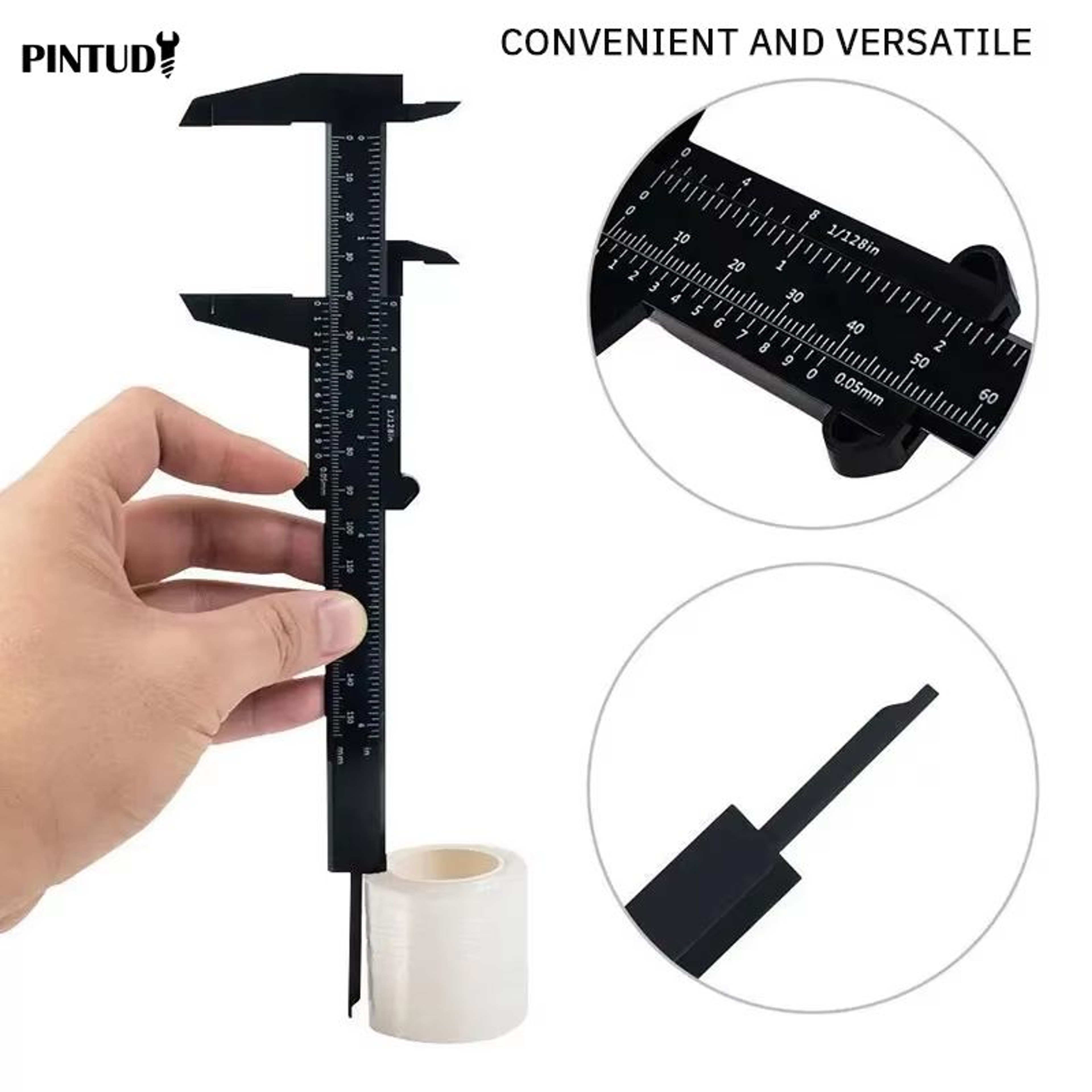 Mini Digital Vernier Caliper 0150mm Plastic Measuring Tool For Students  Hobbyists 1
